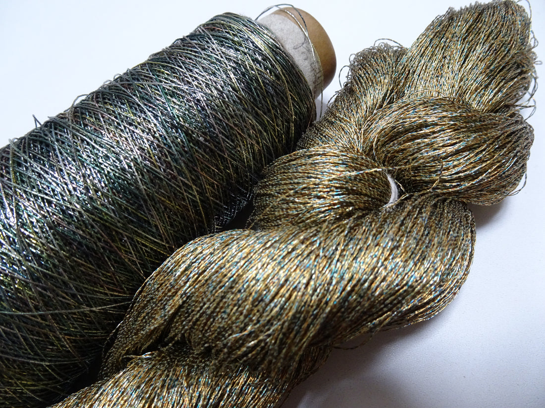 Super Special price! Japanese Vintage Metallic Thread 2sets Embroidery 15270