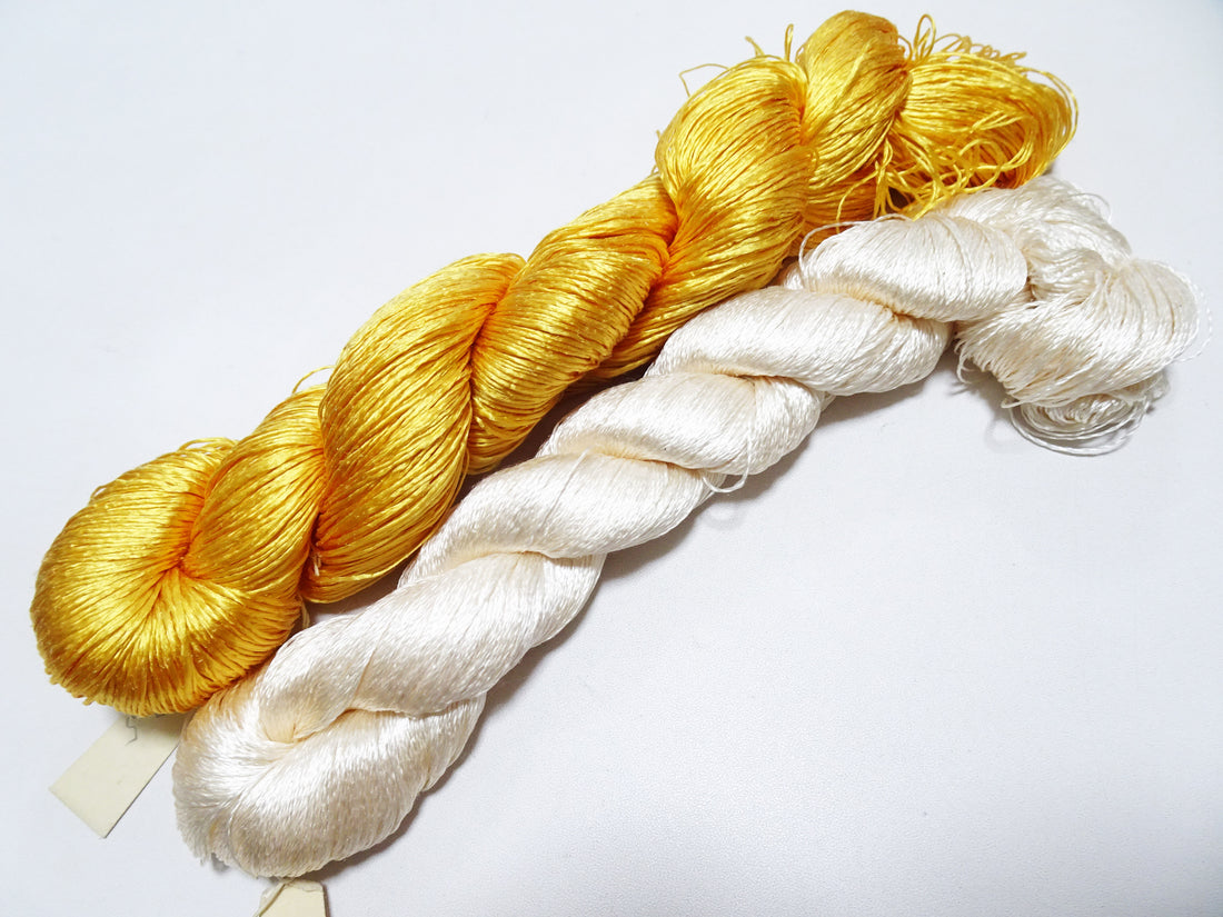 Japanese Vintage Twisted Silk Thread 2sets Embroidery 18386