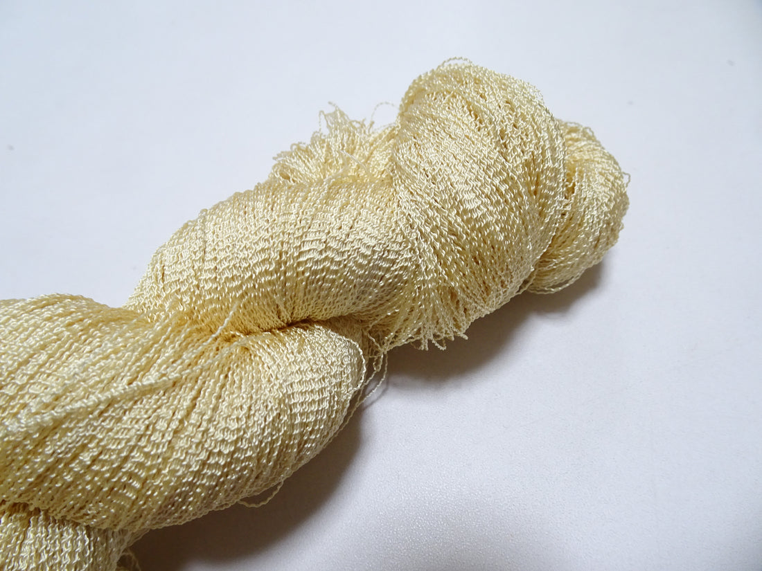 Japanese Vintage Kabe Silk Thread Embroidery & Weaving 16106