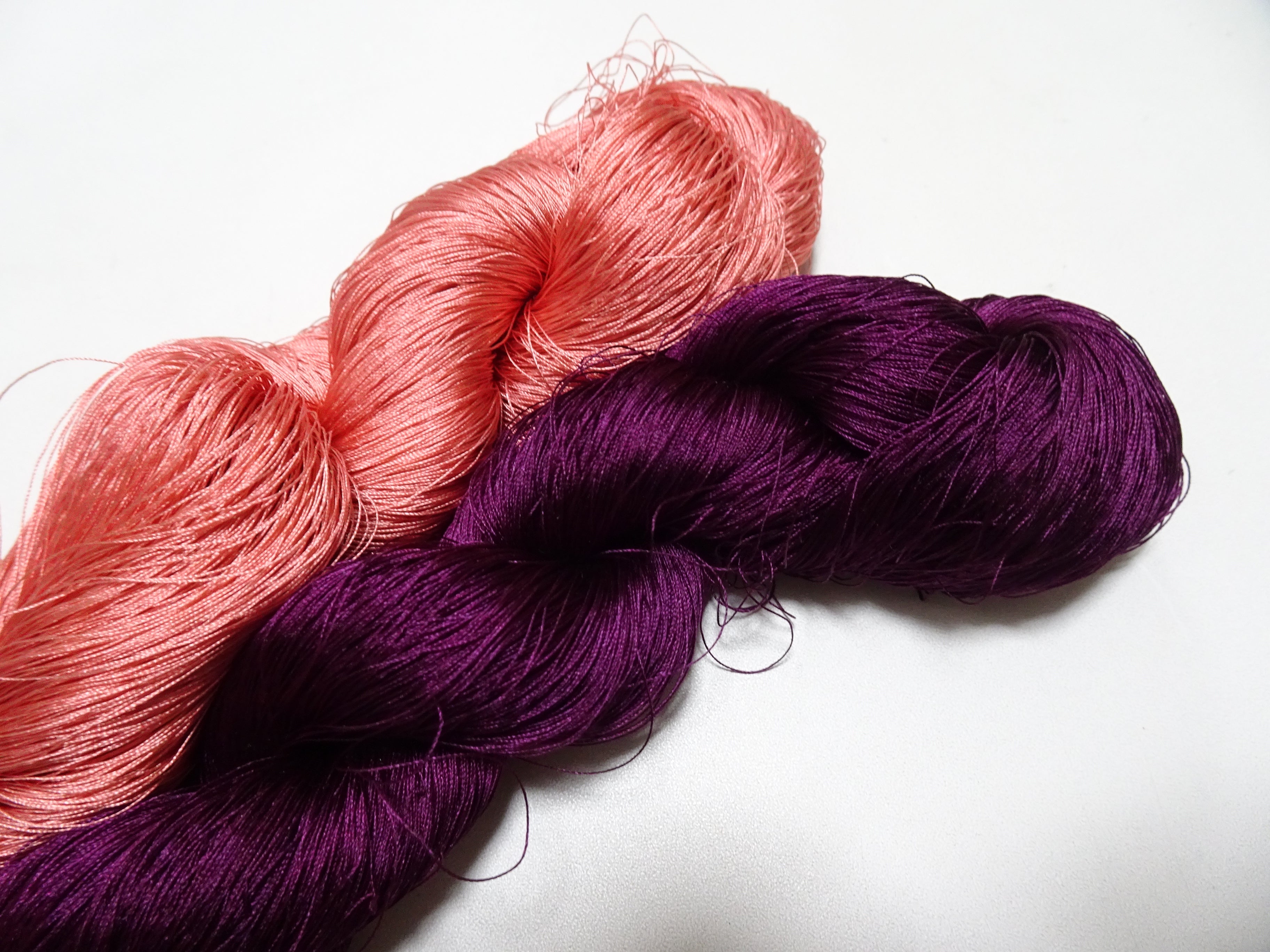 Japanese Vintage Silk Thread 2sets for Tsuzure Weaving – High-Quality 19681