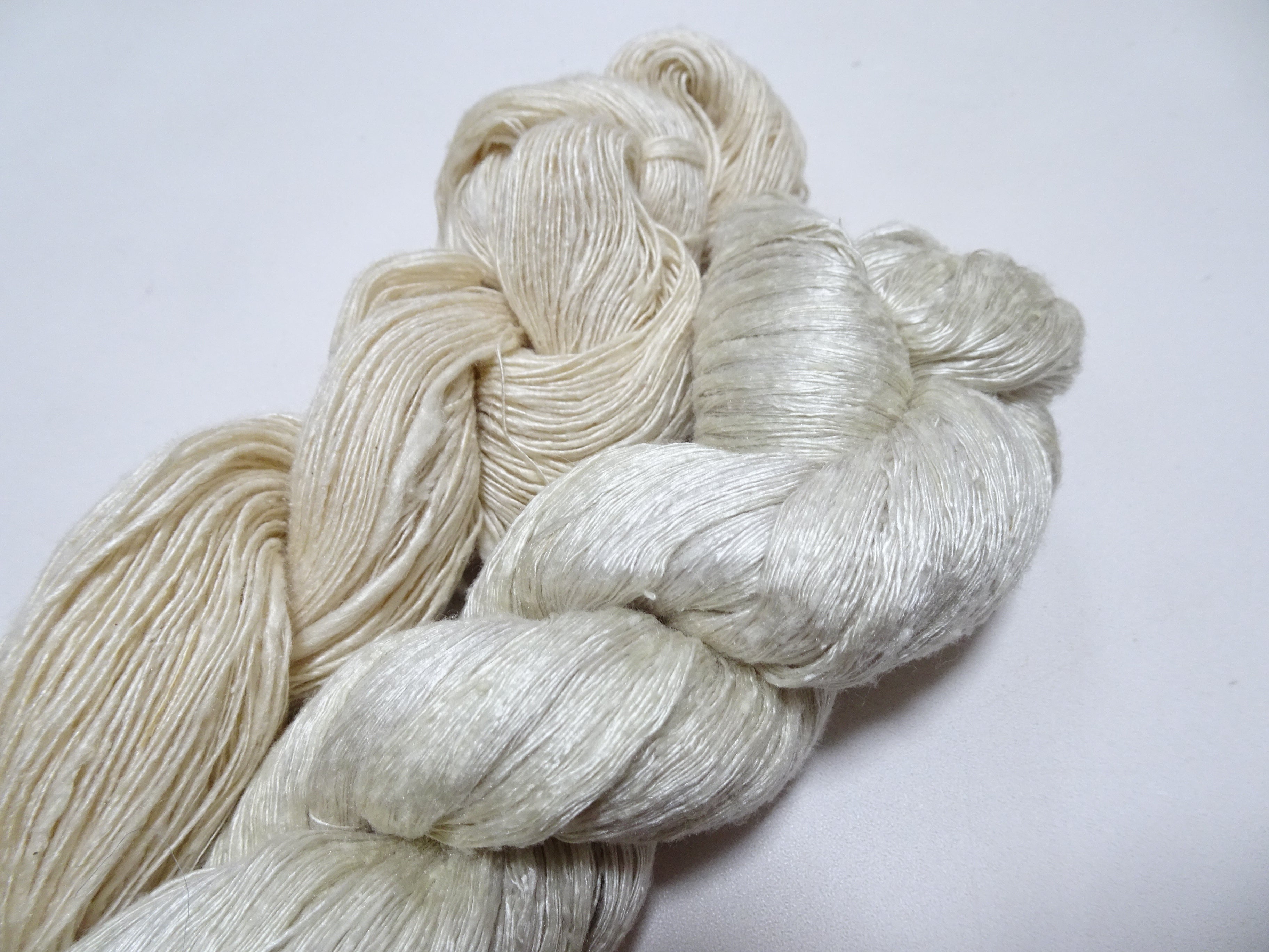 Japanese Vintage Mawata Tsumugi Fine Quality Silk Thread 2sets embroidery & Weave 17029