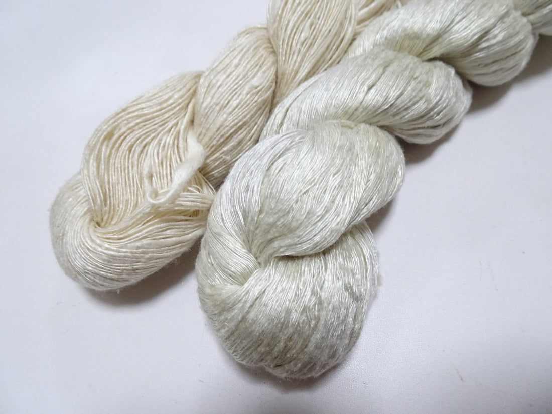 Japanese Vintage Mawata Tsumugi Fine Quality Silk Thread 2sets embroidery & Weave 17029