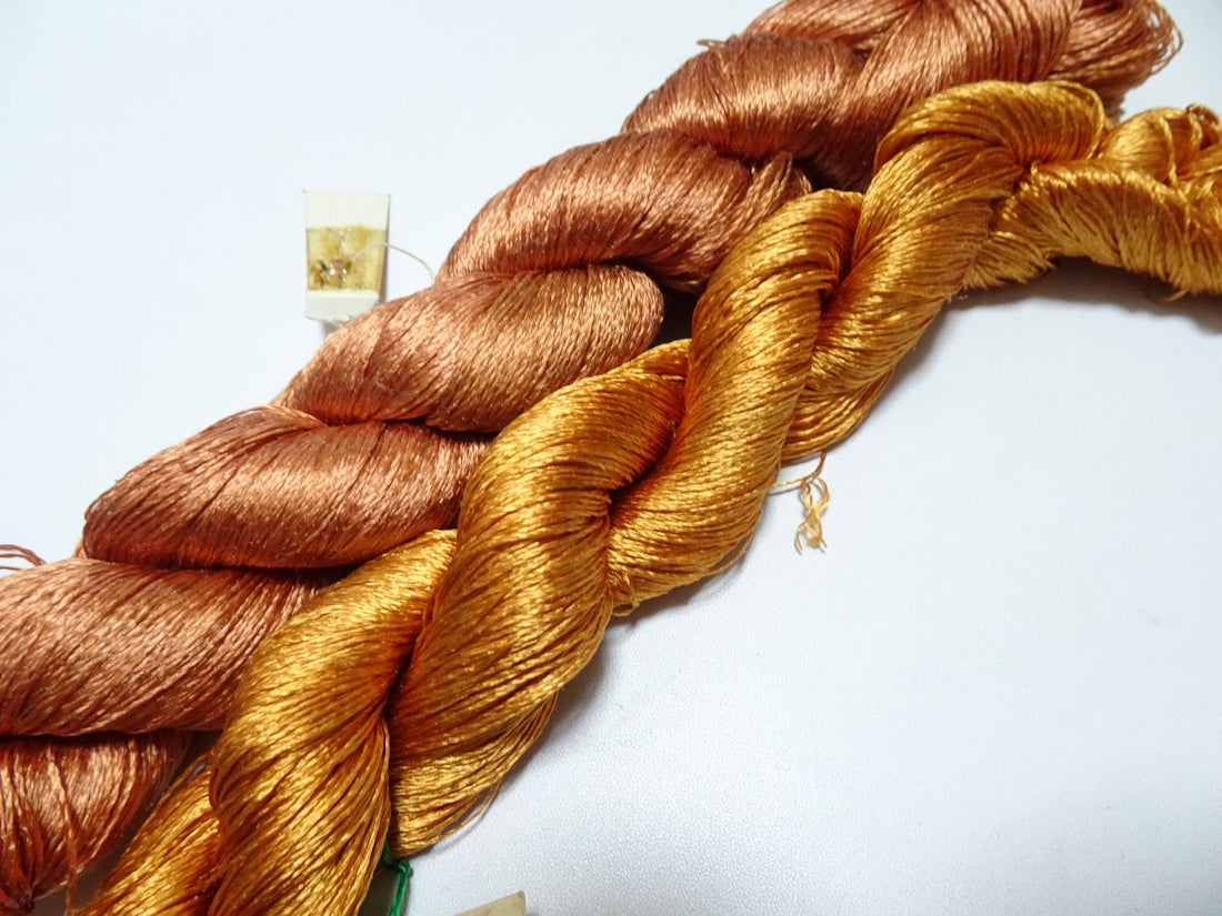 Japanese Vintage Silk Thread 2sets Embroidery 19495