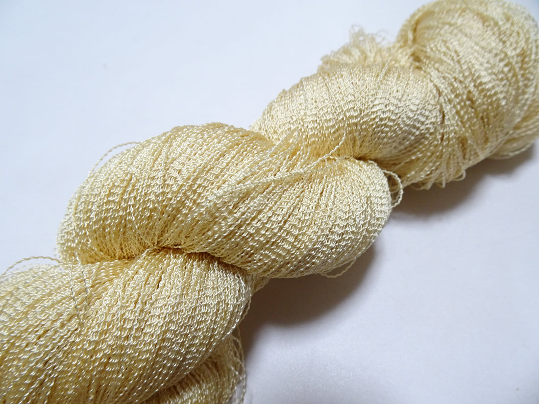 Japanese Vintage Kabe Silk Thread Embroidery & Weaving 16106
