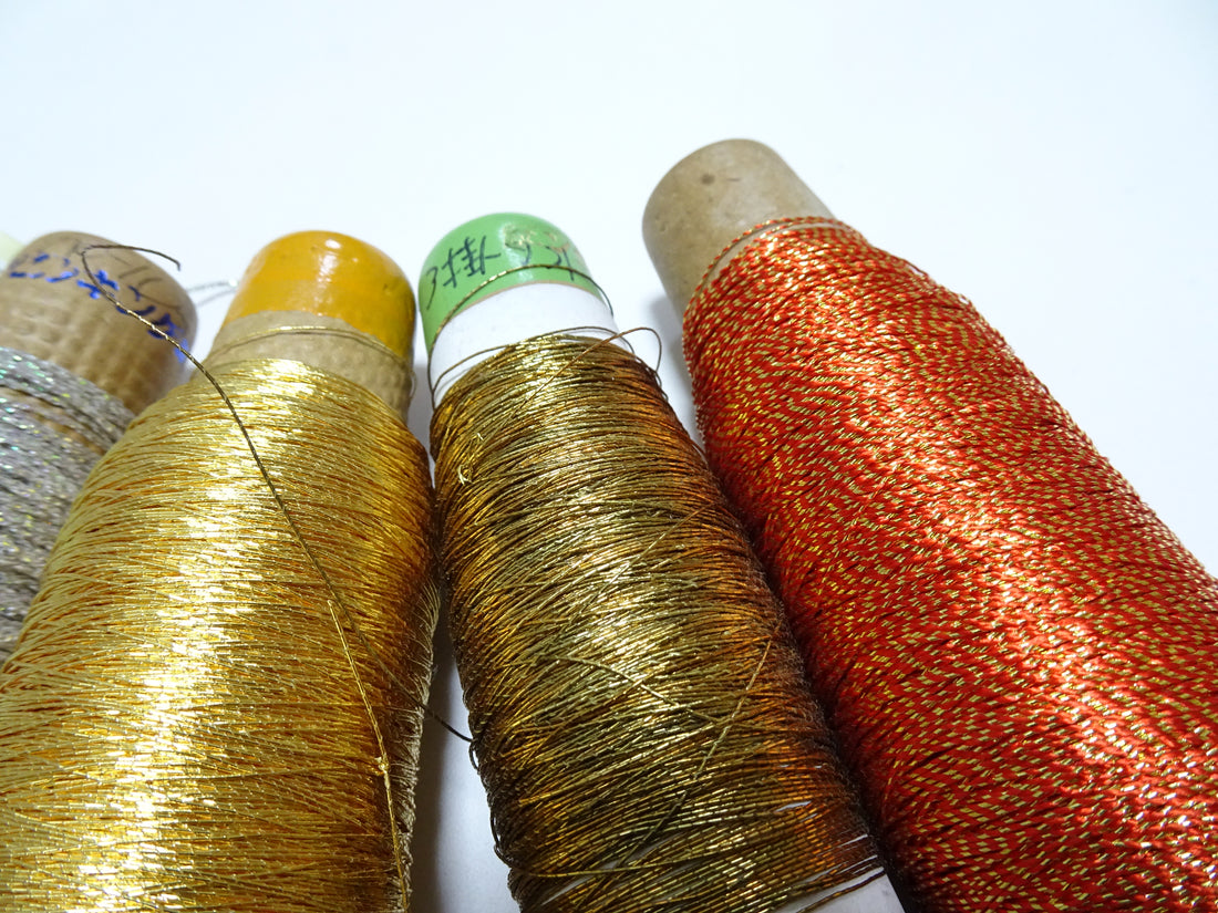Super Special price! Japanese Vintage Metallic Thread 6sets Embroidery 15271