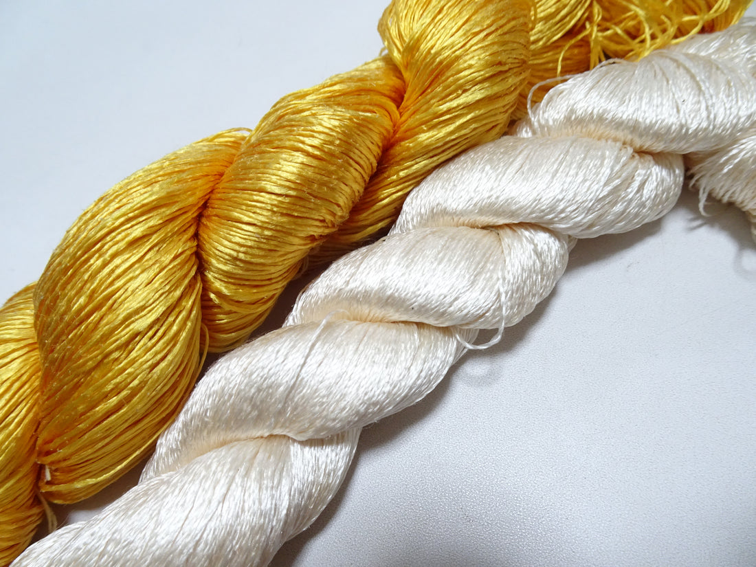 Japanese Vintage Twisted Silk Thread 2sets Embroidery 18386