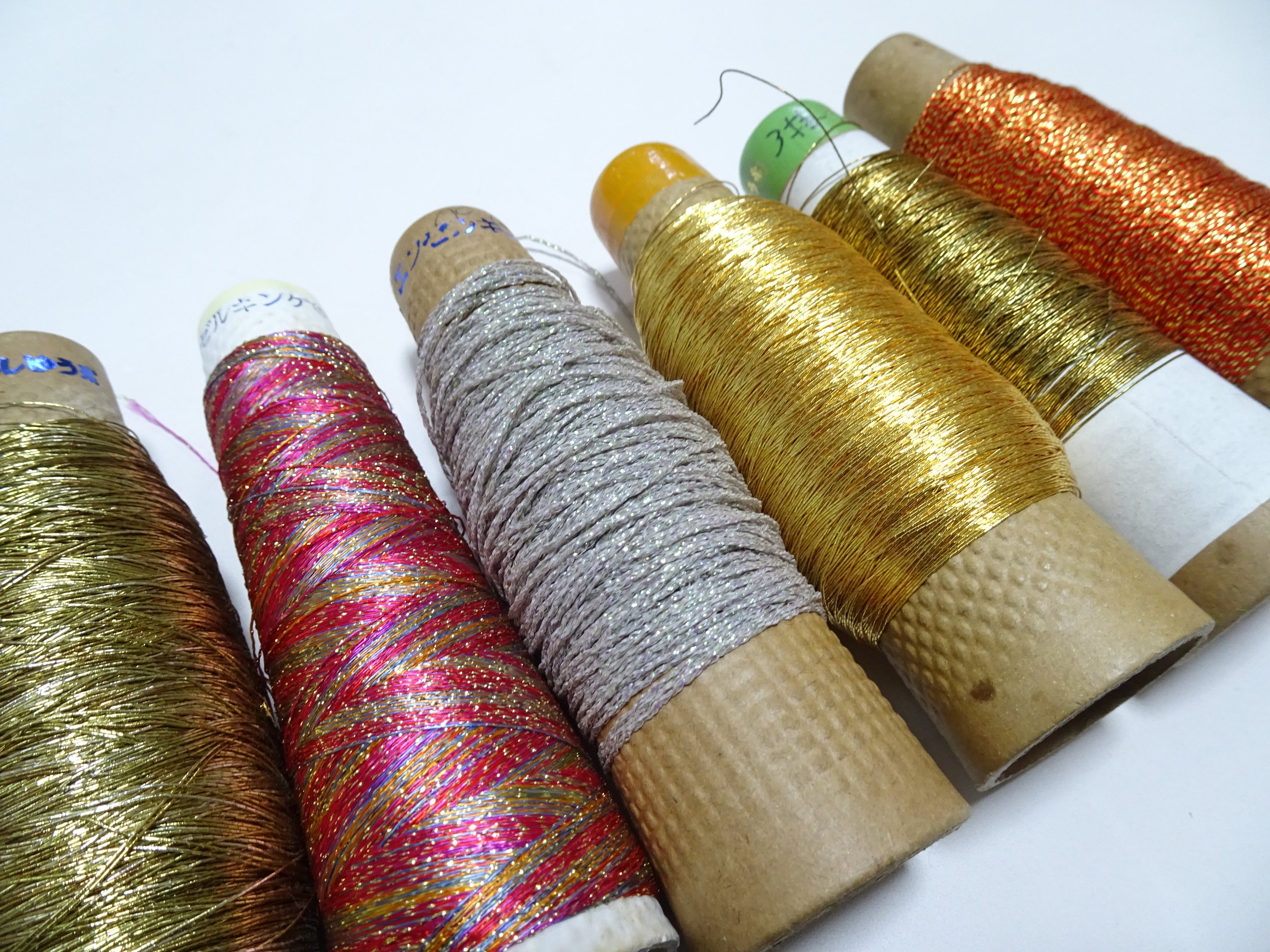 Super Special price! Japanese Vintage Metallic Thread 6sets Embroidery 15271