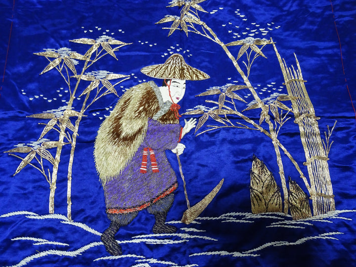 Japanese Antique high quality Super Rare Fukusa  Embroidery 7775