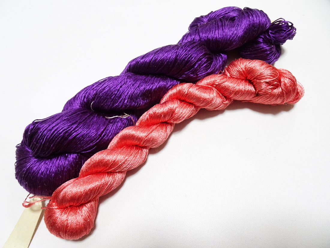 Japanese Vintage Twisted Silk Thread 2sets Embroidery 18387