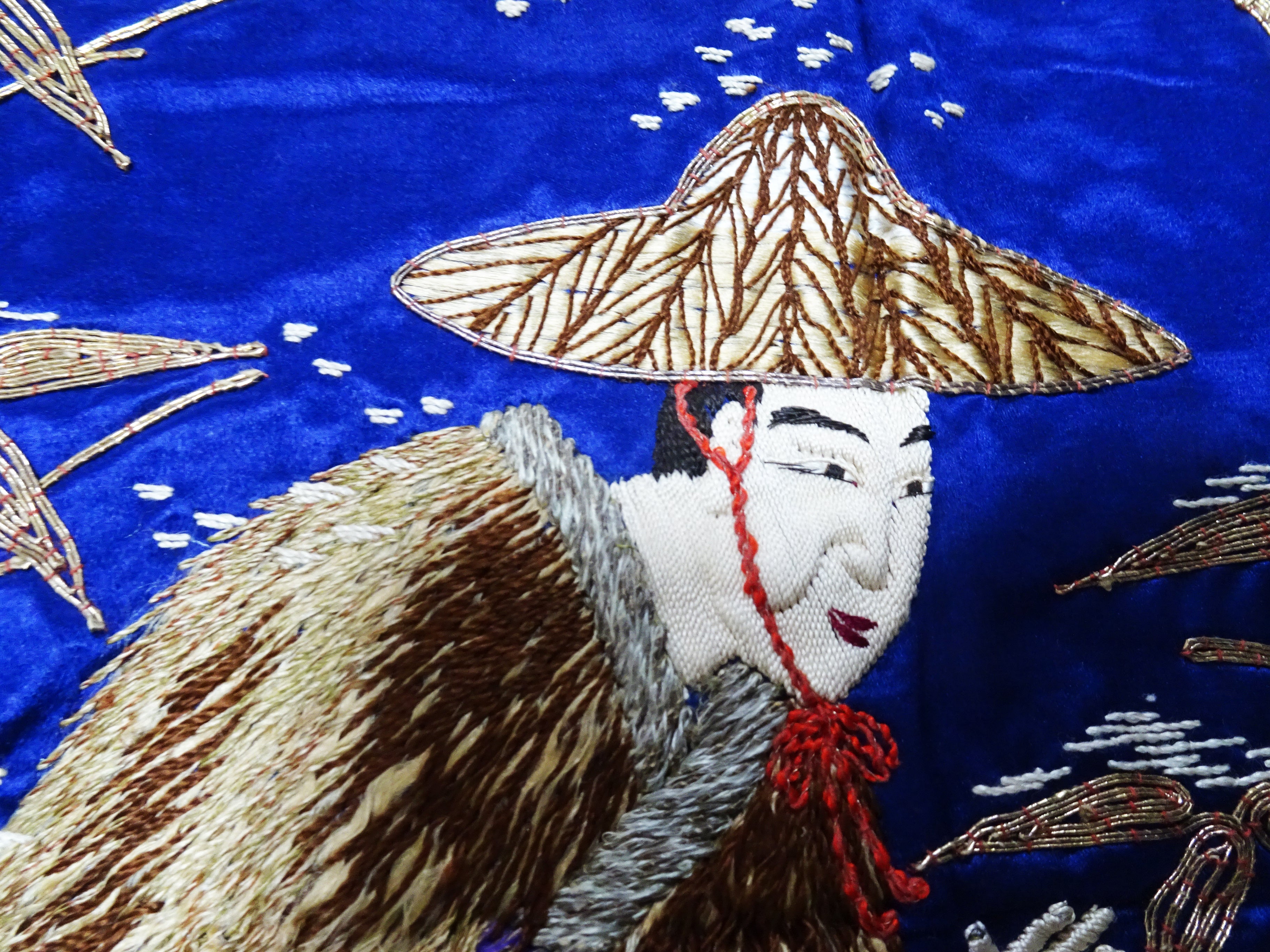 Japanese Antique high quality Super Rare Fukusa  Embroidery 7775