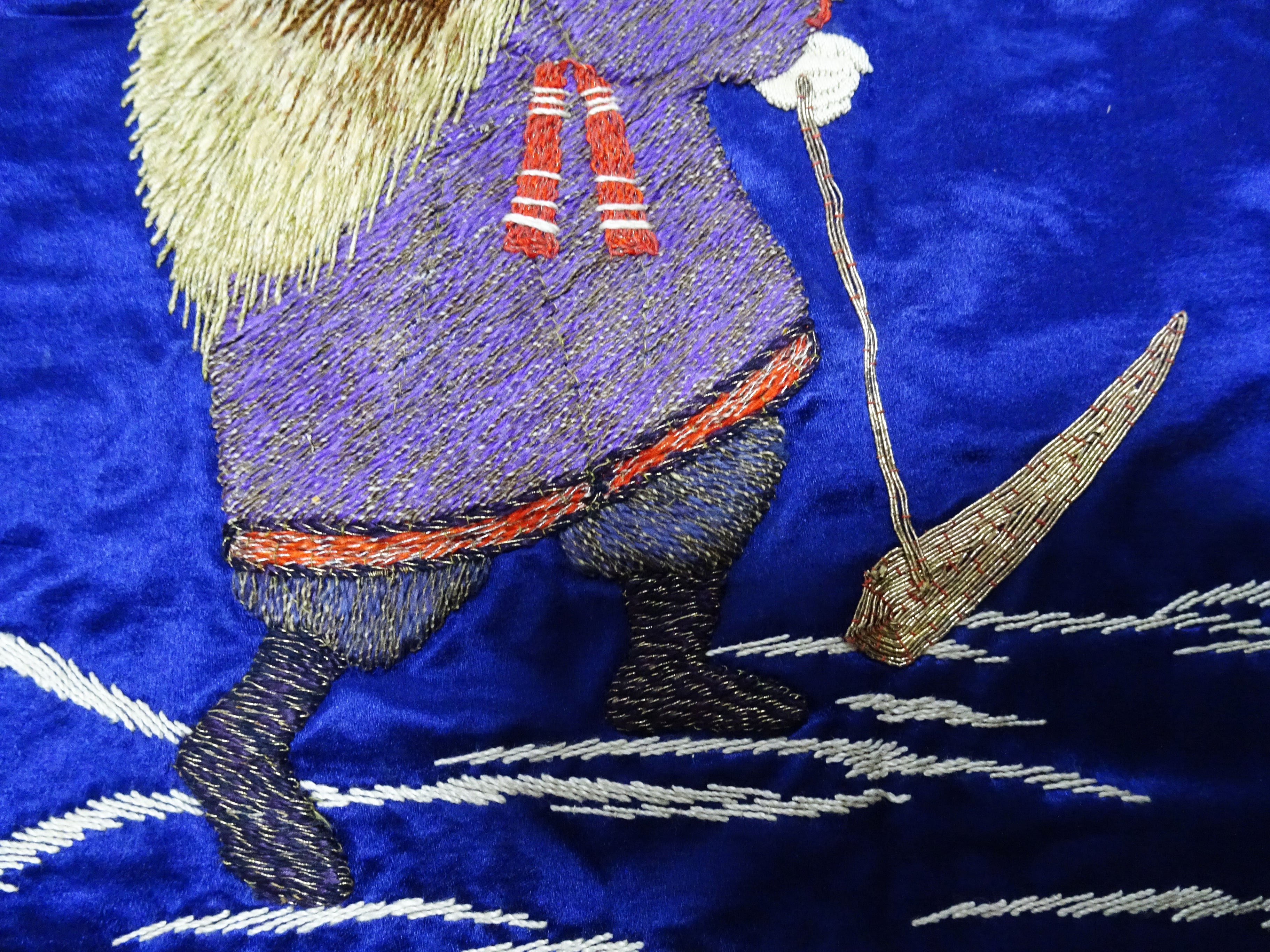 Japanese Antique high quality Super Rare Fukusa  Embroidery 7775