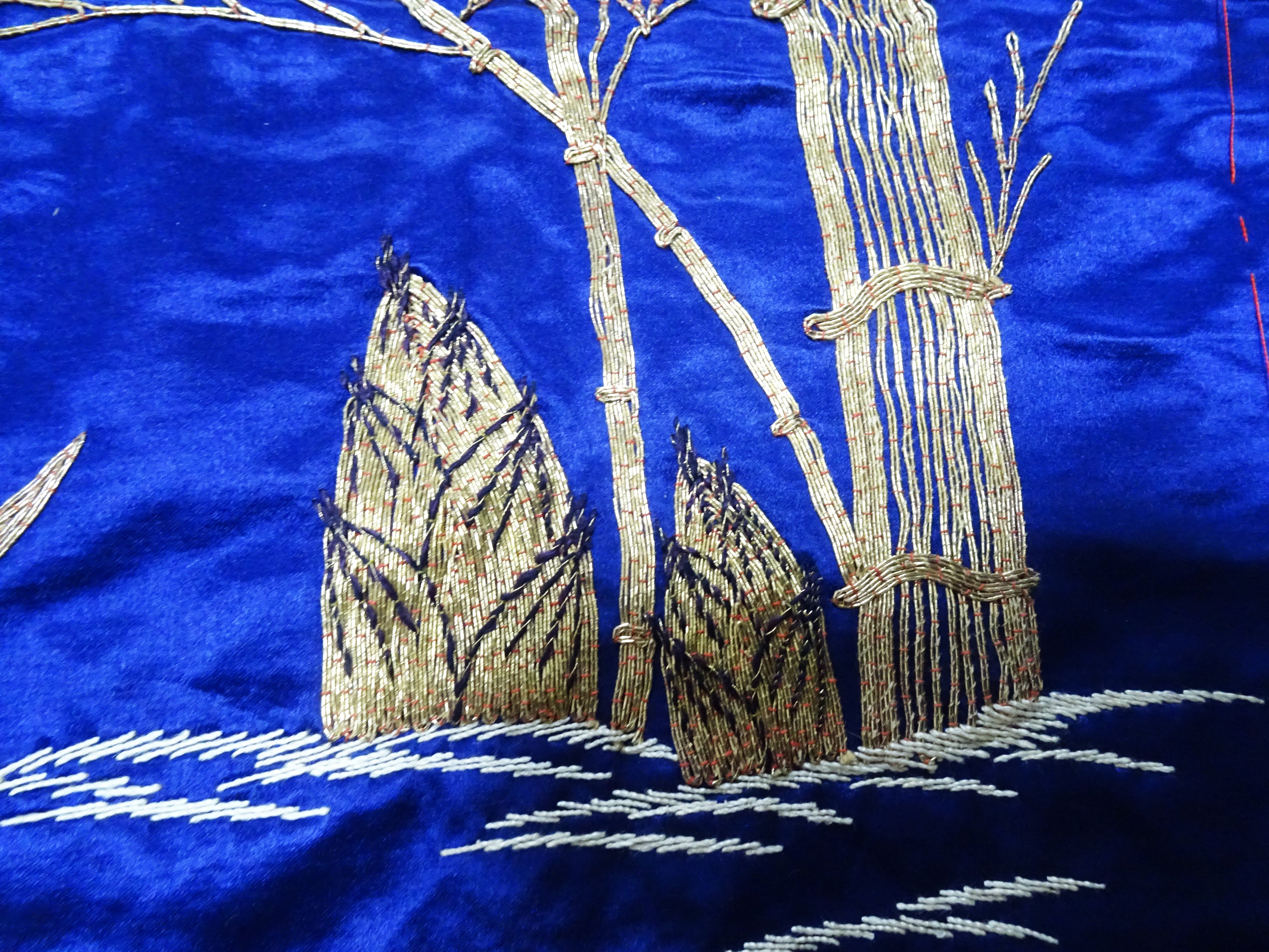 fukusaku◎ Japanese Antique high quality Super Rare Fukusa Embroidery