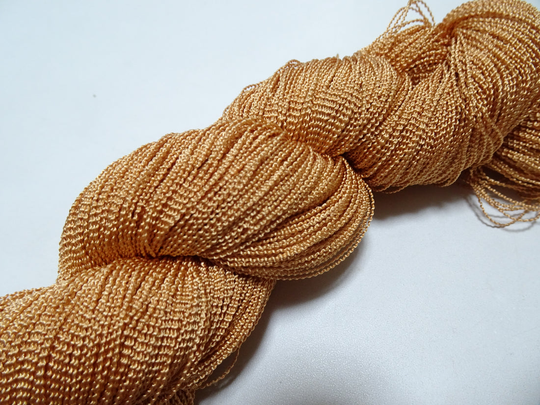 Japanese Vintage Kabe Silk Thread Embroidery & Weaving 16107
