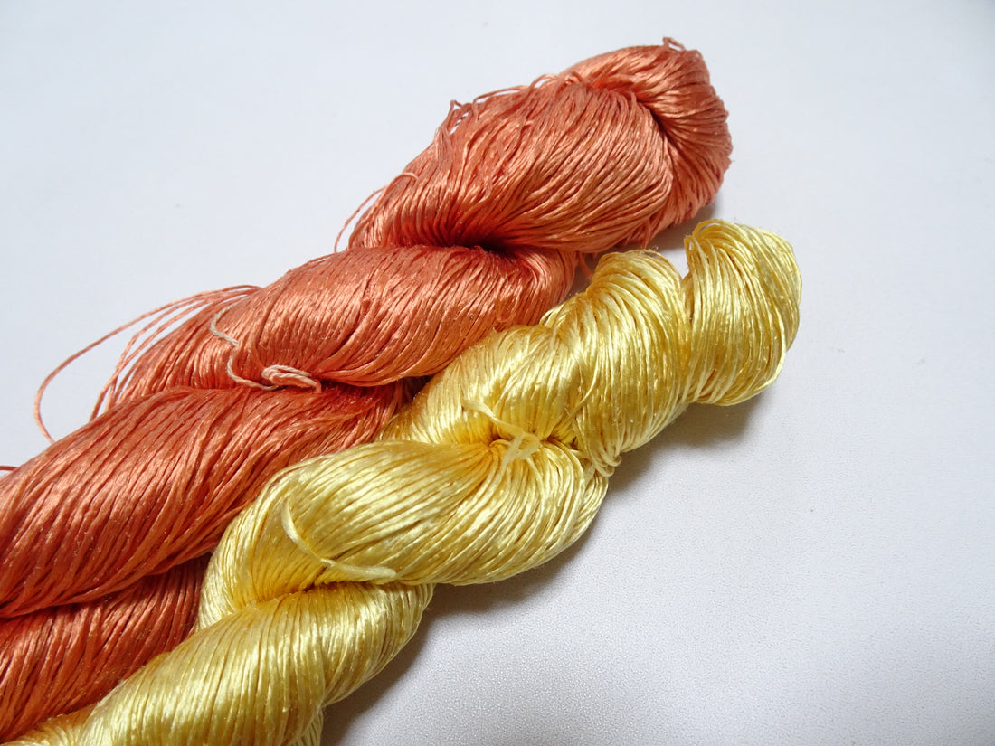 Japanese Vintage Twisted Silk Thread 2sets Embroidery 18388