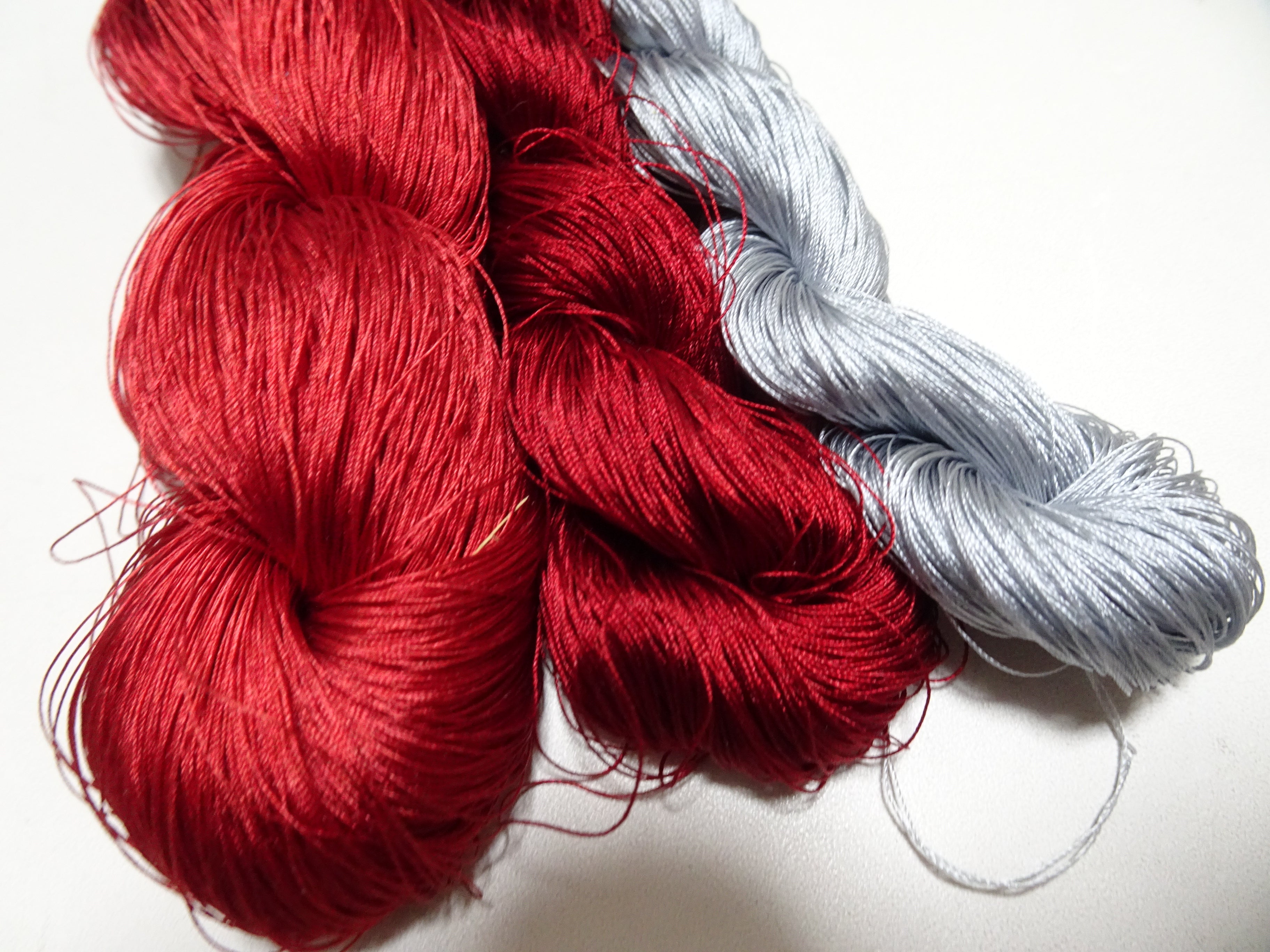 Japanese Vintage Silk Thread 3sets for Tsuzure Weaving – High-Quality 19683