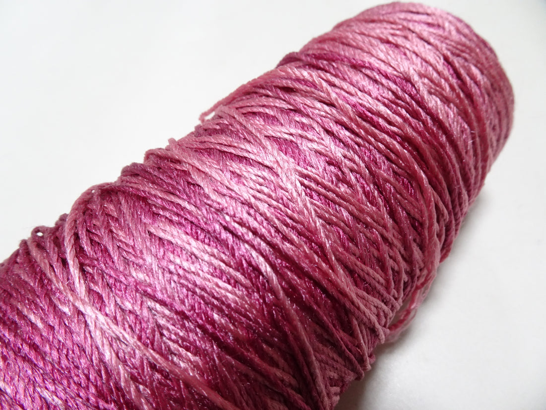 Japanese Tanaka Gen Silk – One-of-a-Kind Hand-Dyed Artistic Silk Thread, Rare Japanese Artisan Yarn, Limited Stock 19190