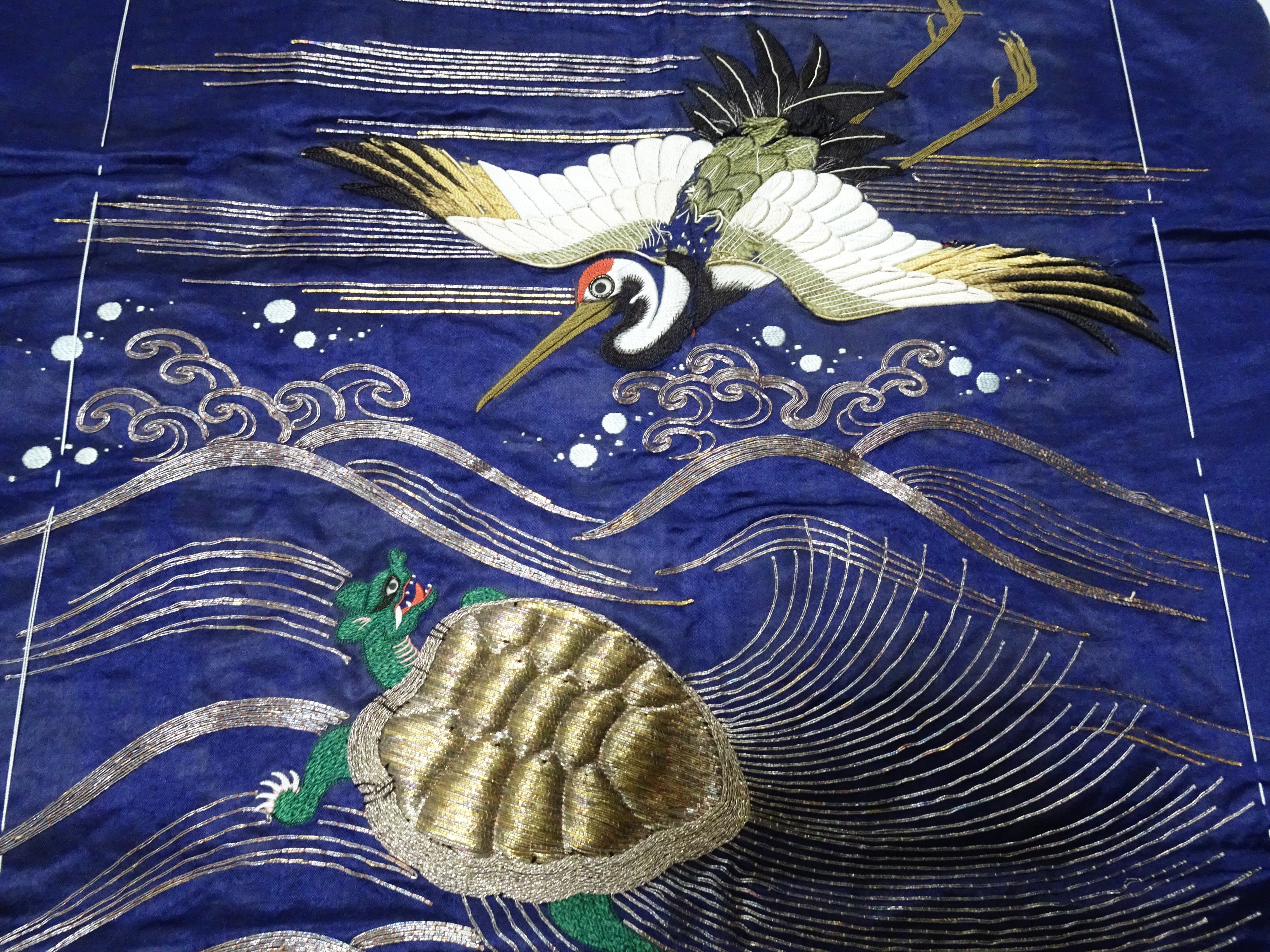 Japanese Antique high quality Super Rare Fukusa  Embroidery 7776