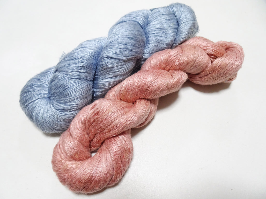 Japanese Vintage Mawata Tsumugi Fine Quality Silk Thread 2sets embroidery & Weave 17032