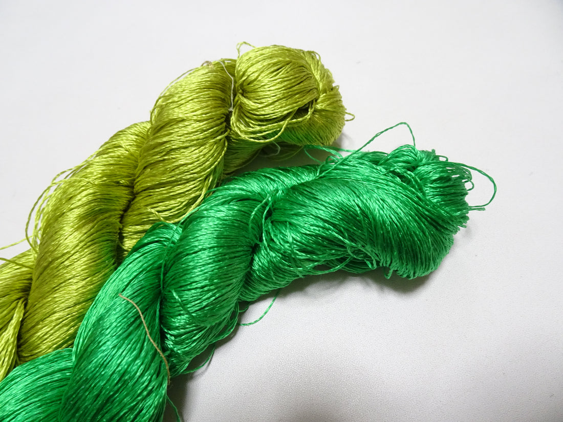 Japanese Vintage Twisted Silk Thread 2sets Embroidery 18389