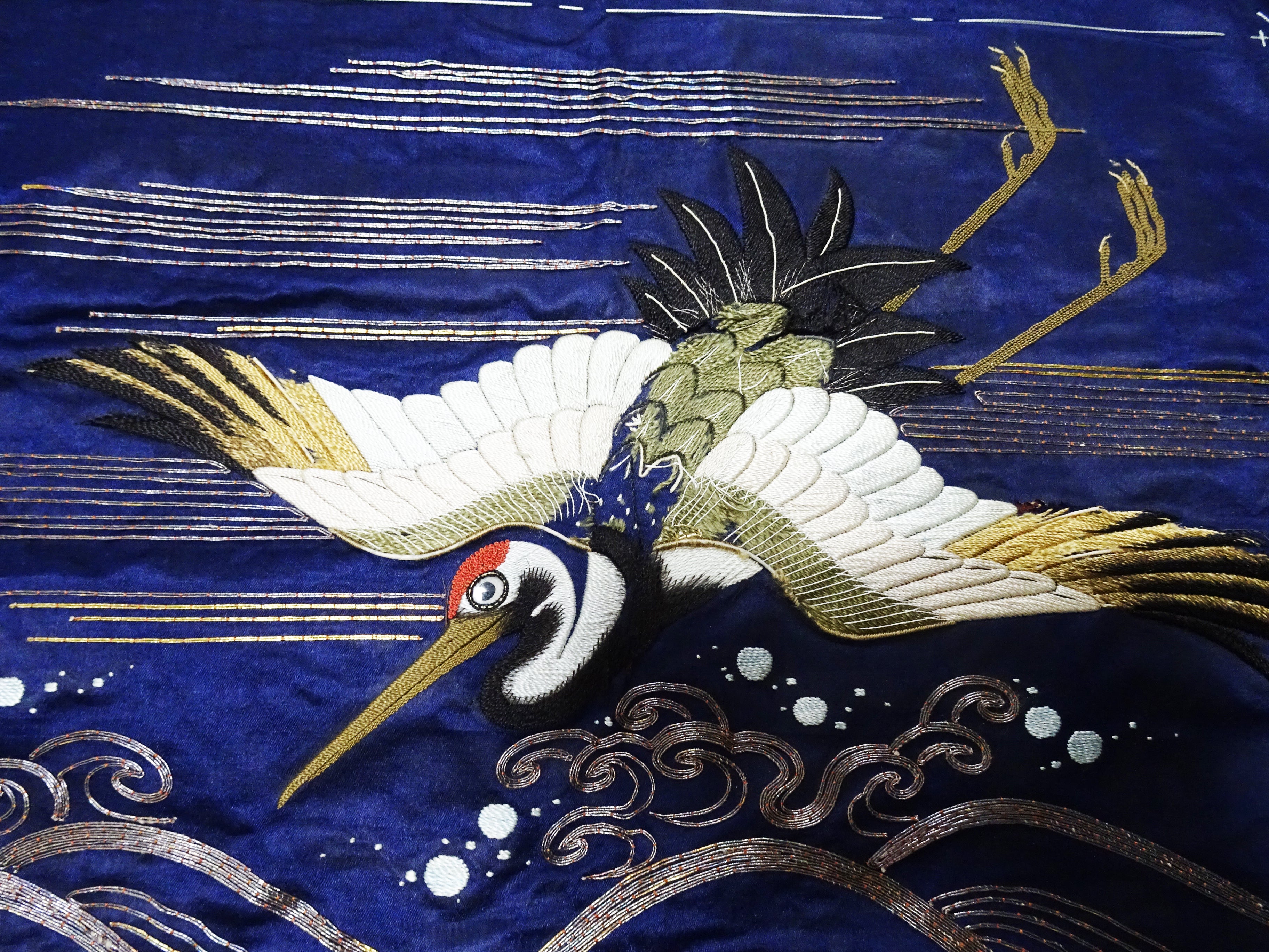 Japanese Antique high quality Super Rare Fukusa  Embroidery 7776