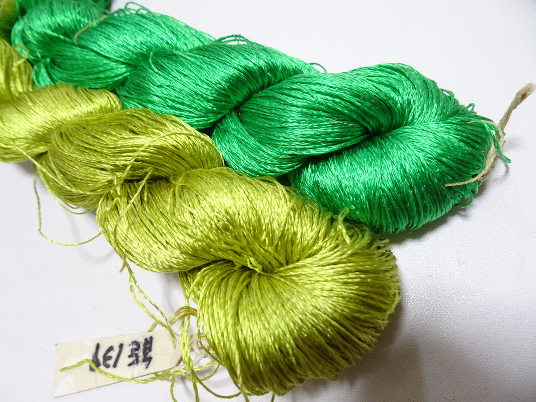 Japanese Vintage Twisted Silk Thread 2sets Embroidery 18389