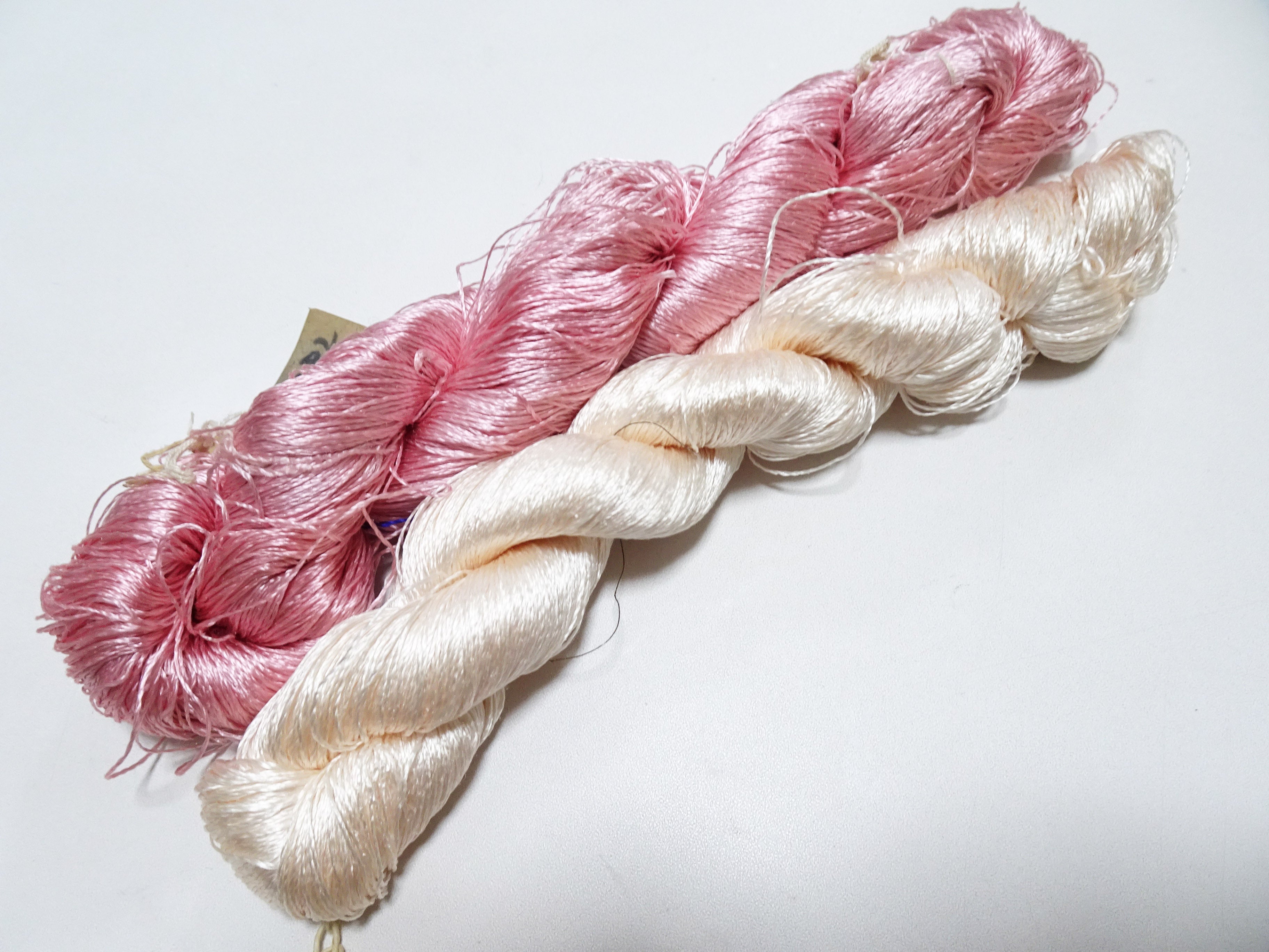 Japanese Vintage Twisted Silk Thread 2sets Embroidery 18390