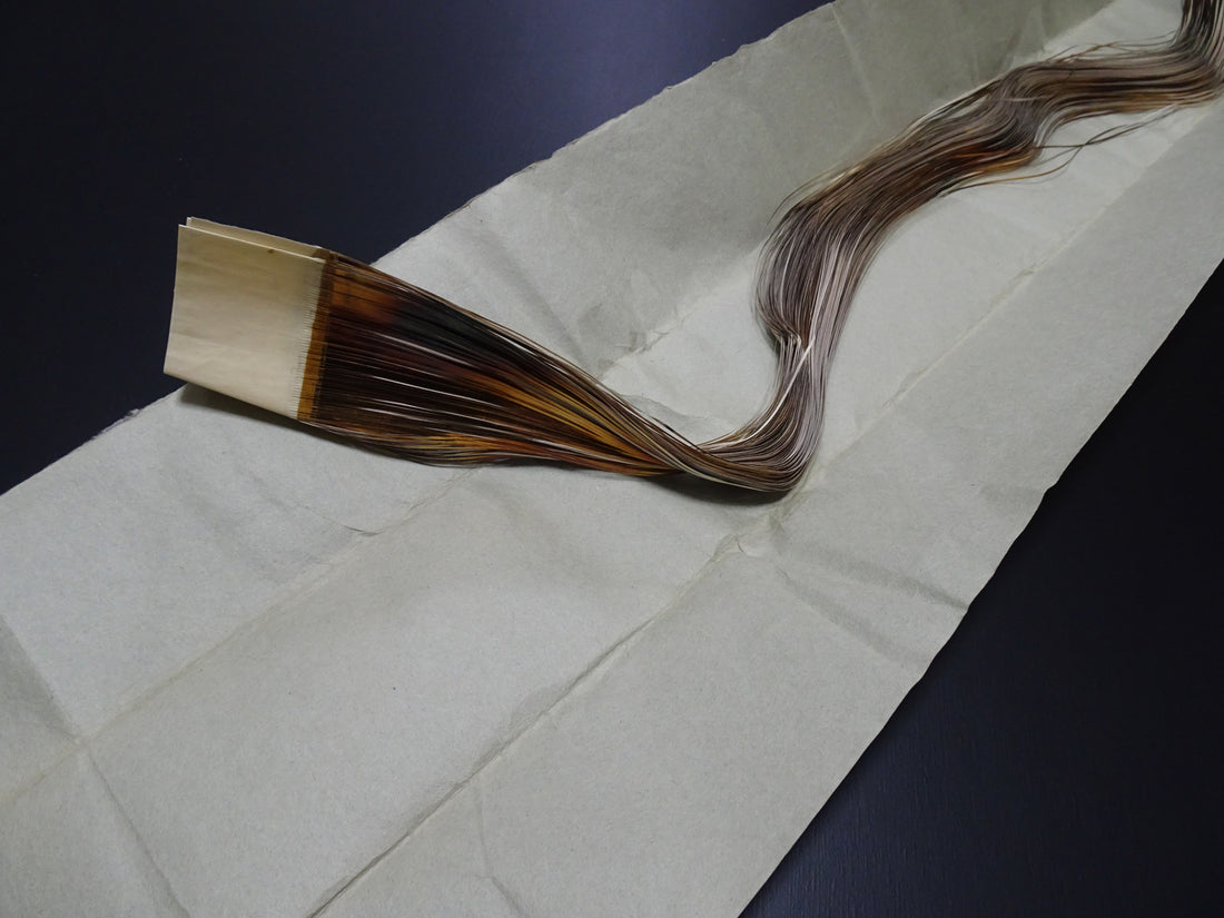Super Rare Vintage Saga Nishiki Flat Gold Leaf Thread – Premium Hira-haku, Traditional Japanese Textile Material 16003