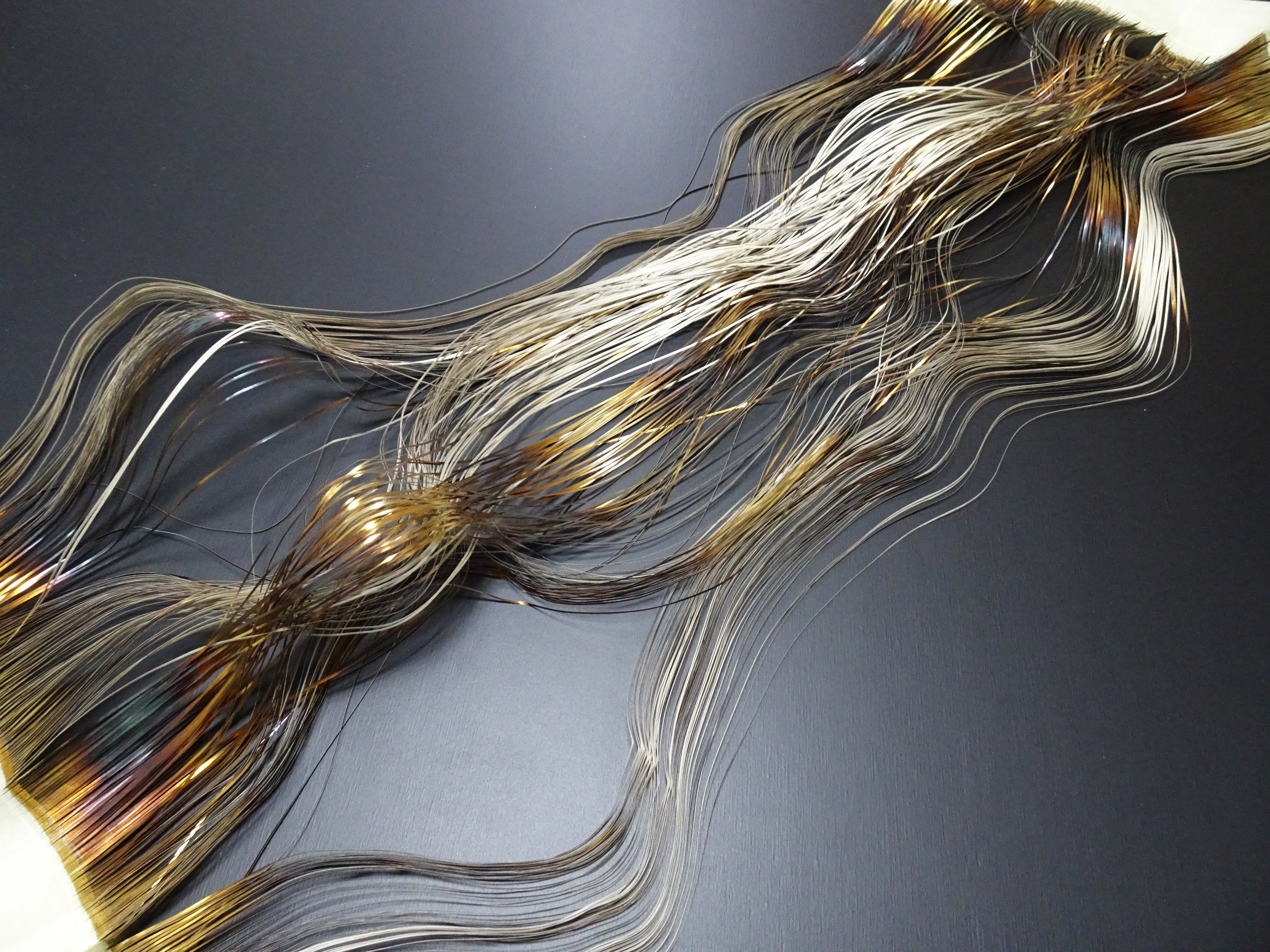 Super Rare Vintage Saga Nishiki Flat Gold Leaf Thread – Premium Hira-haku, Traditional Japanese Textile Material 16003