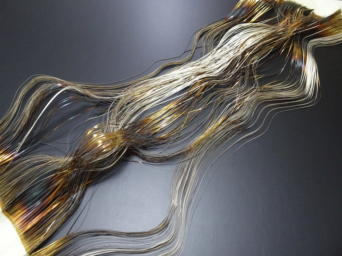 Super Rare Vintage Saga Nishiki Flat Gold Leaf Thread – Premium Hira-haku, Traditional Japanese Textile Material 16003