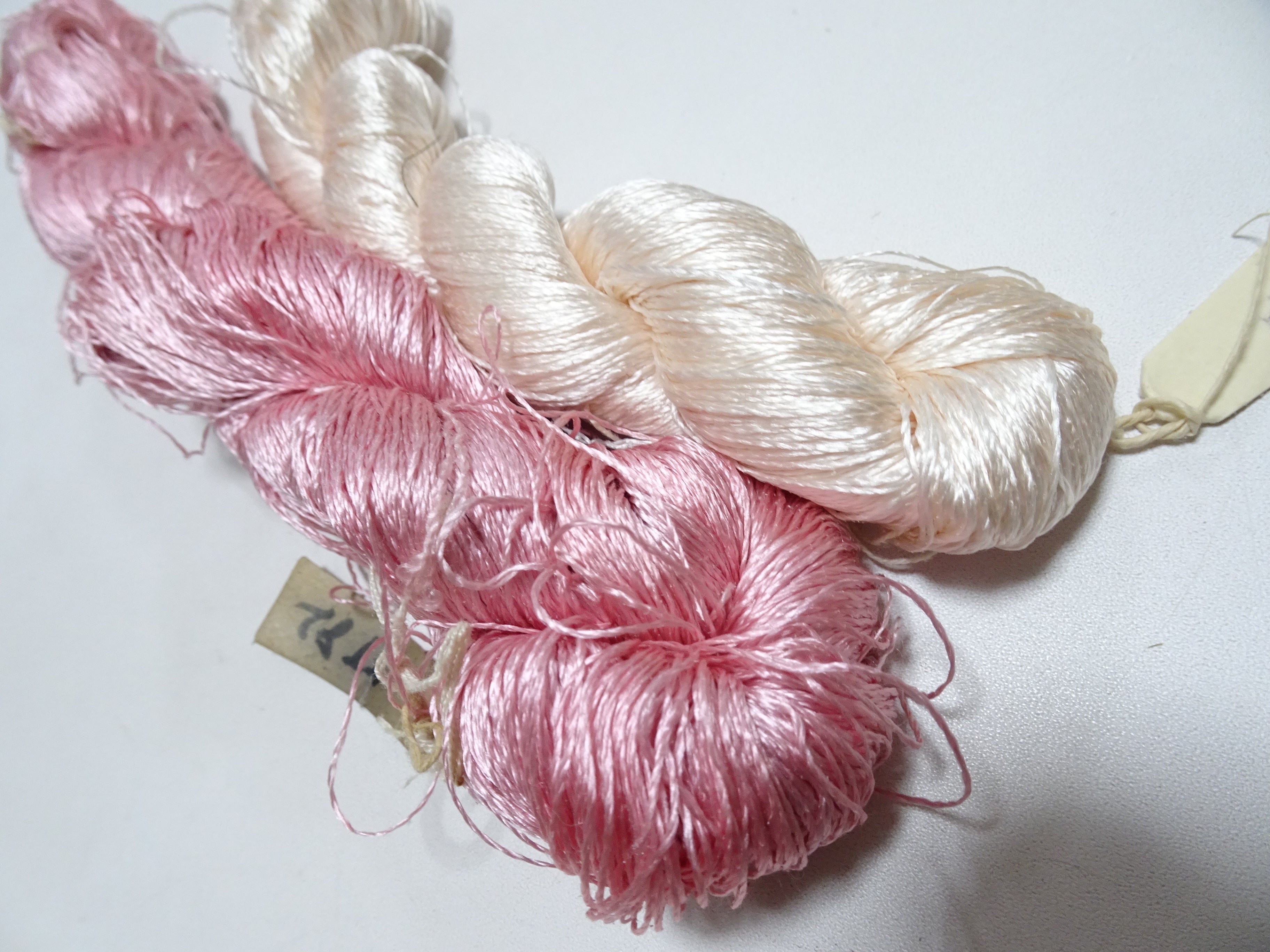 Japanese Vintage Twisted Silk Thread 2sets Embroidery 18390