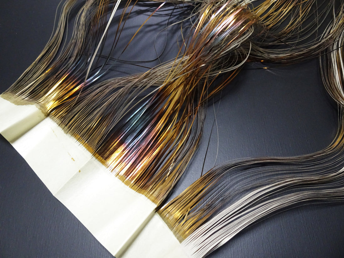 Super Rare Vintage Saga Nishiki Flat Gold Leaf Thread – Premium Hira-haku, Traditional Japanese Textile Material 16003