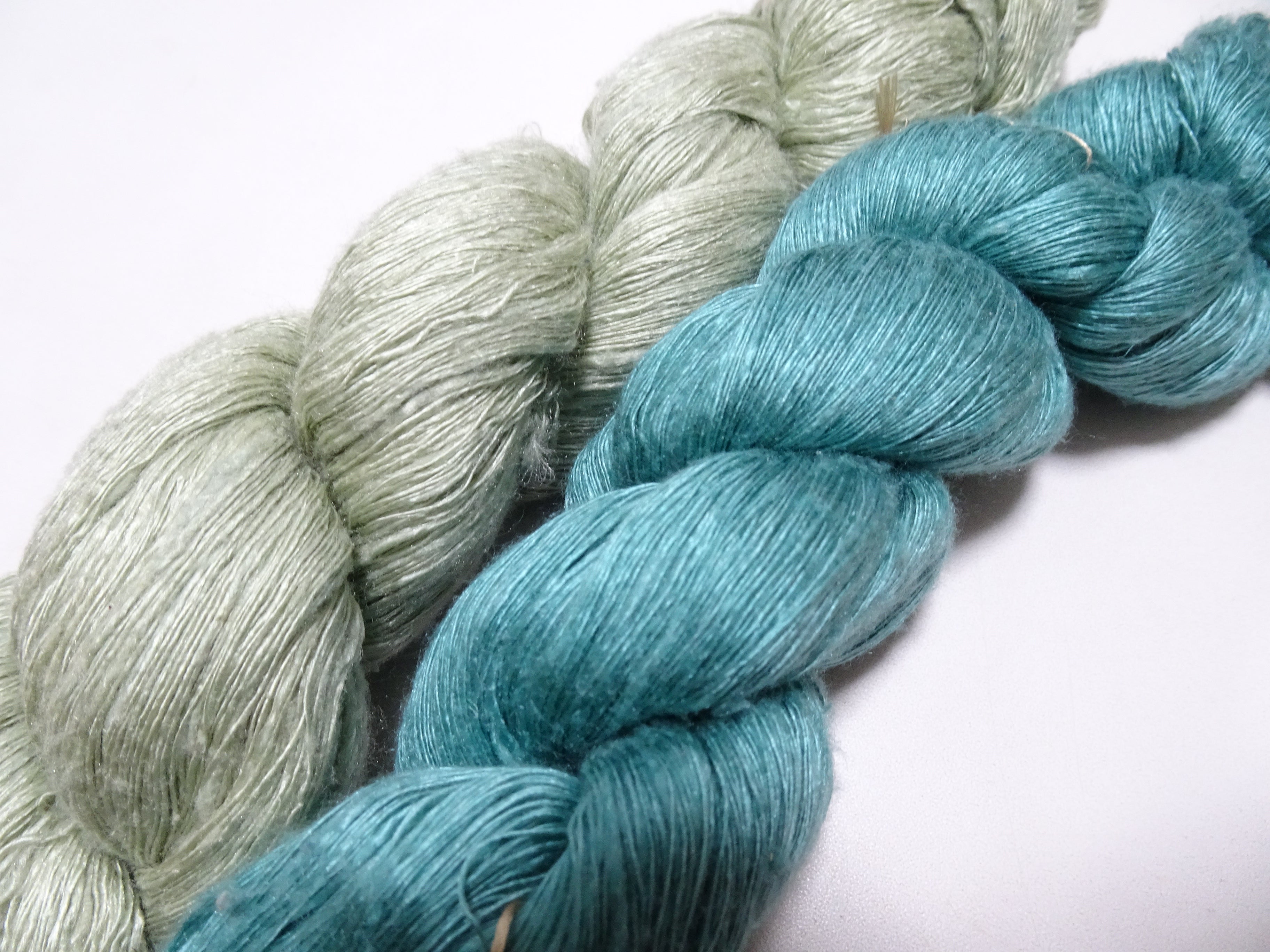 Japanese Vintage Mawata Tsumugi Fine Quality Silk Thread 2sets embroidery & Weave 17034