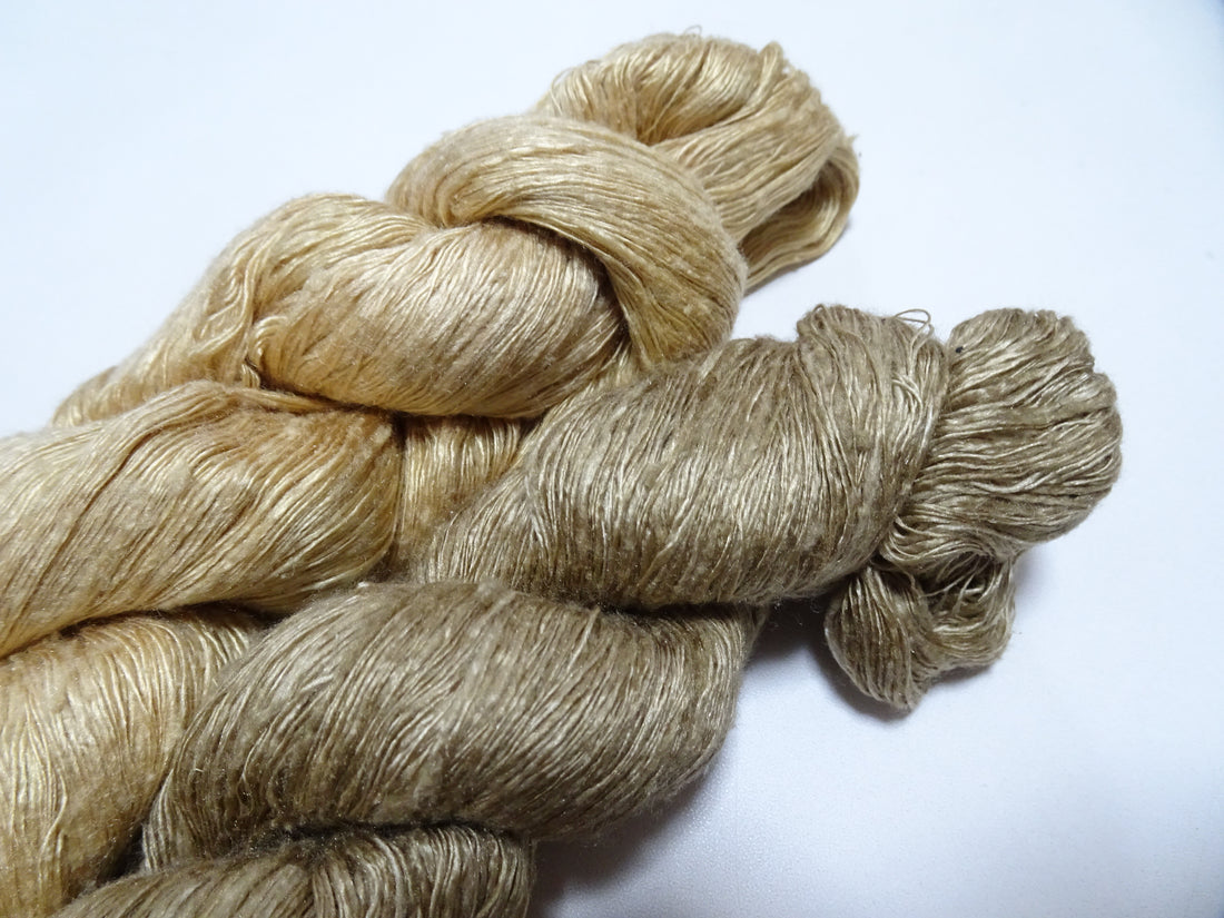 Japanese Vintage Mawata Tsumugi Fine Quality Silk Thread 2sets embroidery & Weave 17035