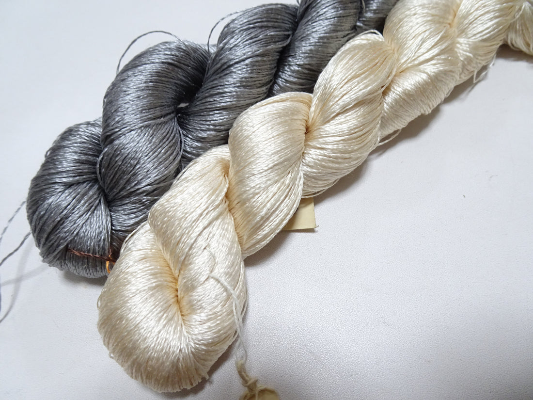 Japanese Vintage Twisted Silk Thread 2sets Embroidery 18392