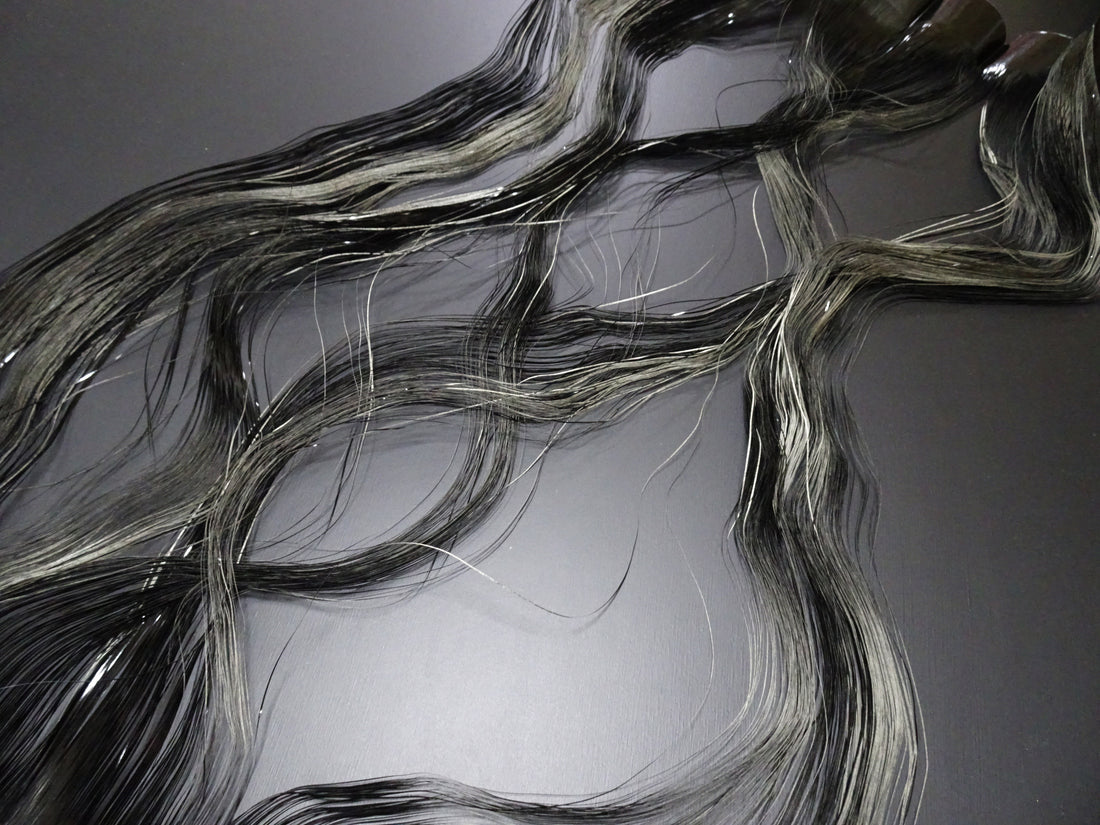 Super Rare Vintage Saga Nishiki Flat Urushi lacquer Thread – Premium Hira-haku, Traditional Japanese Textile Material 16004