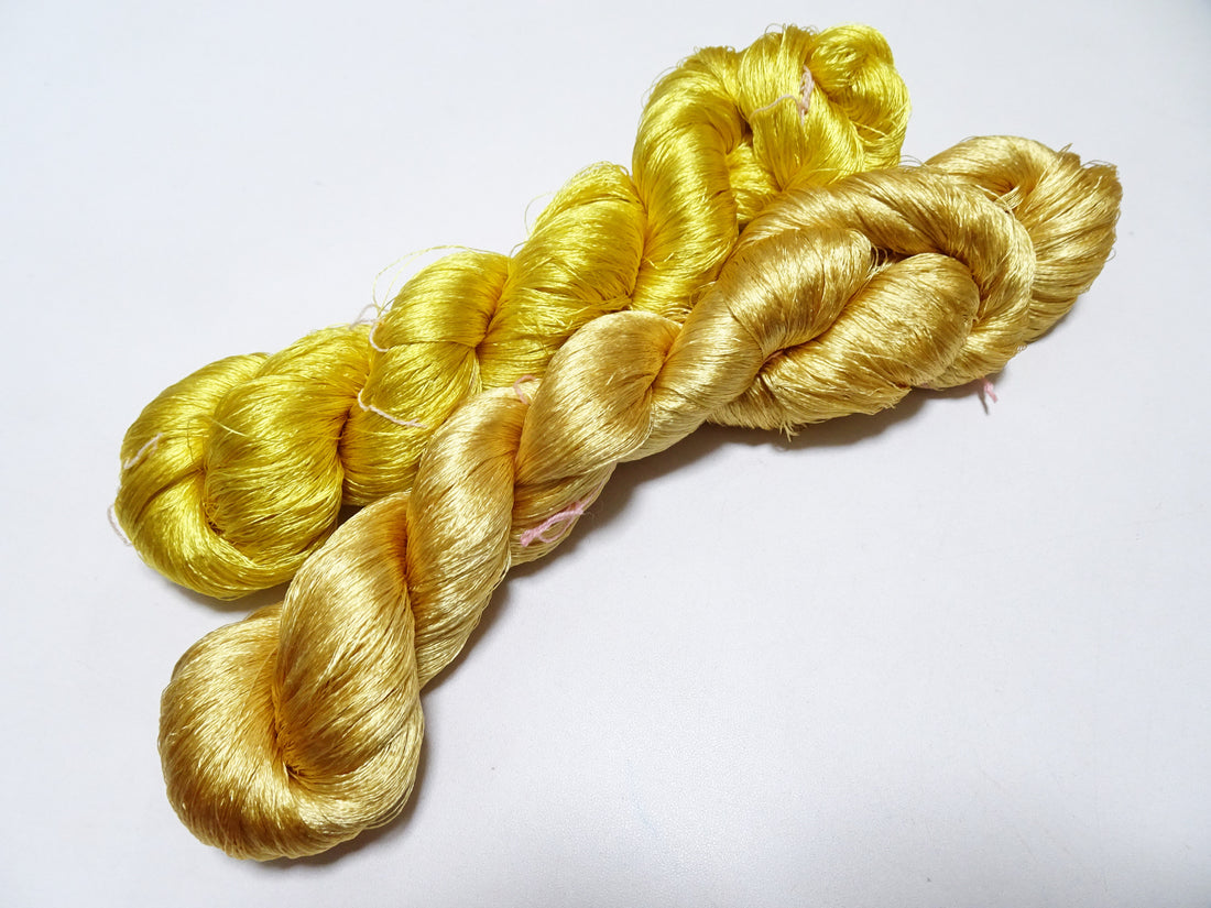 Japanese Vintage Twisted Silk Thread 2sets Embroidery 15756