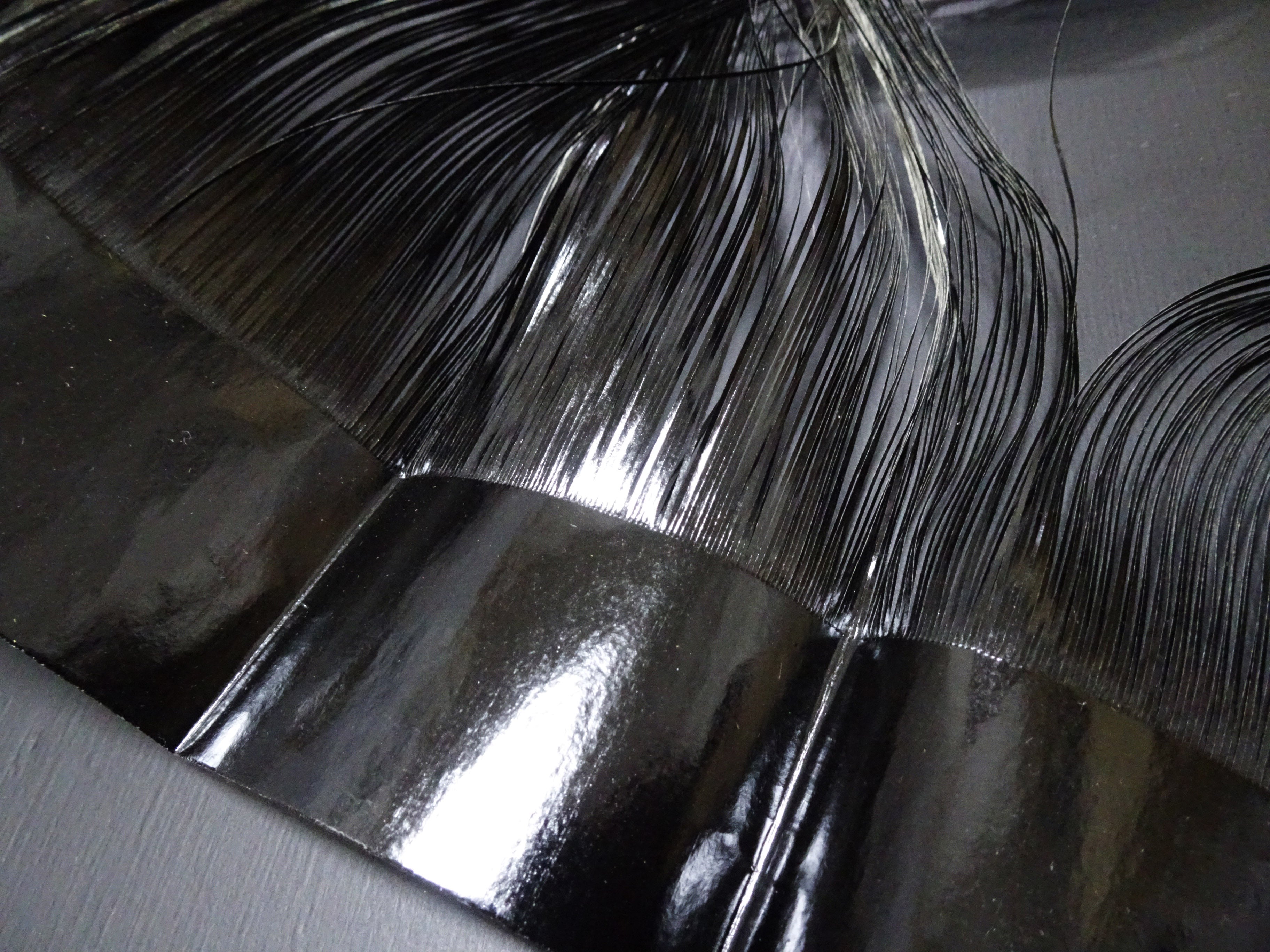 Super Rare Vintage Saga Nishiki Flat Urushi lacquer Thread – Premium Hira-haku, Traditional Japanese Textile Material 16004