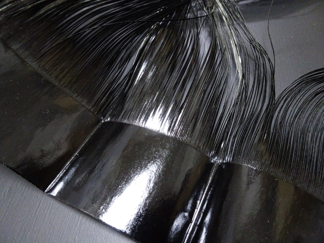 Super Rare Vintage Saga Nishiki Flat Urushi lacquer Thread – Premium Hira-haku, Traditional Japanese Textile Material 16004