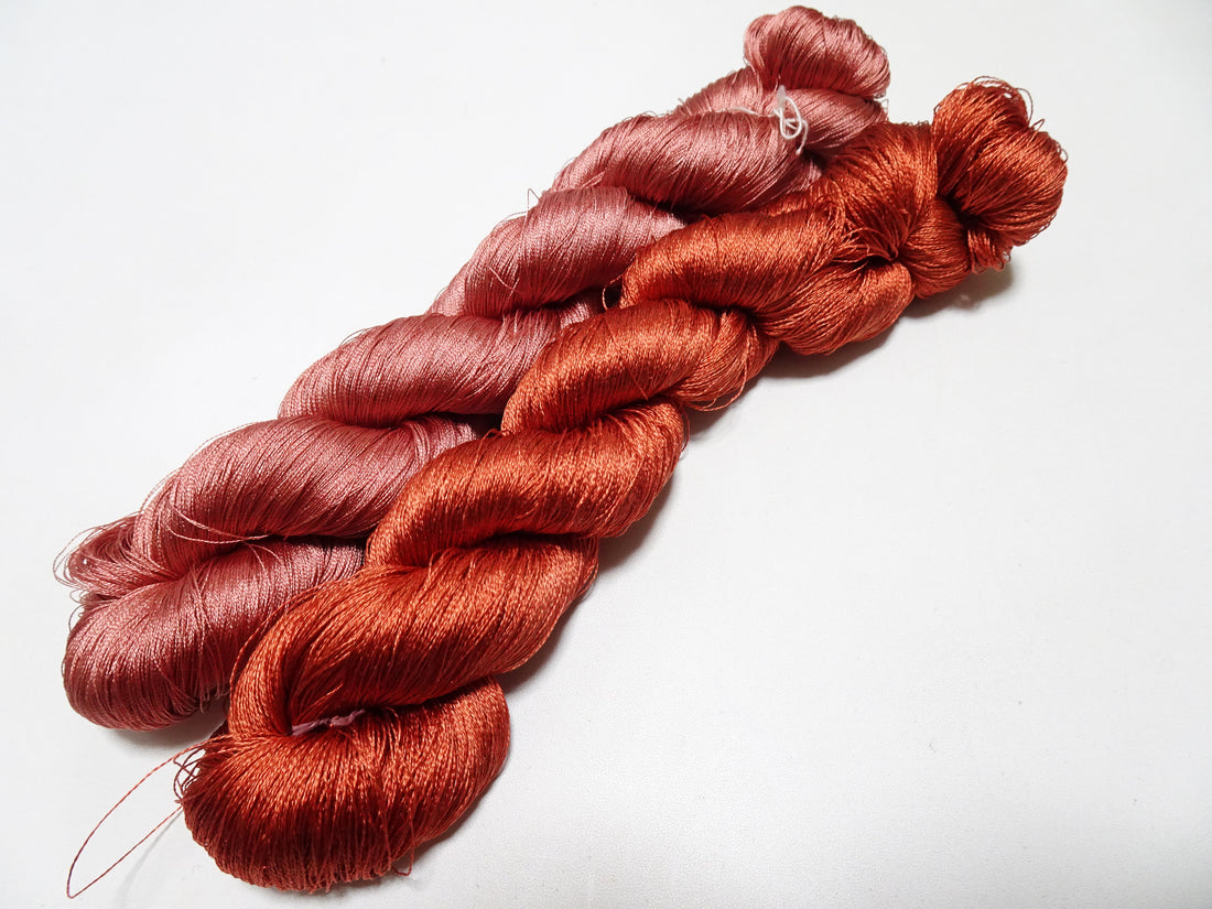 Japanese Vintage Twisted Silk Thread 2sets Embroidery 17356