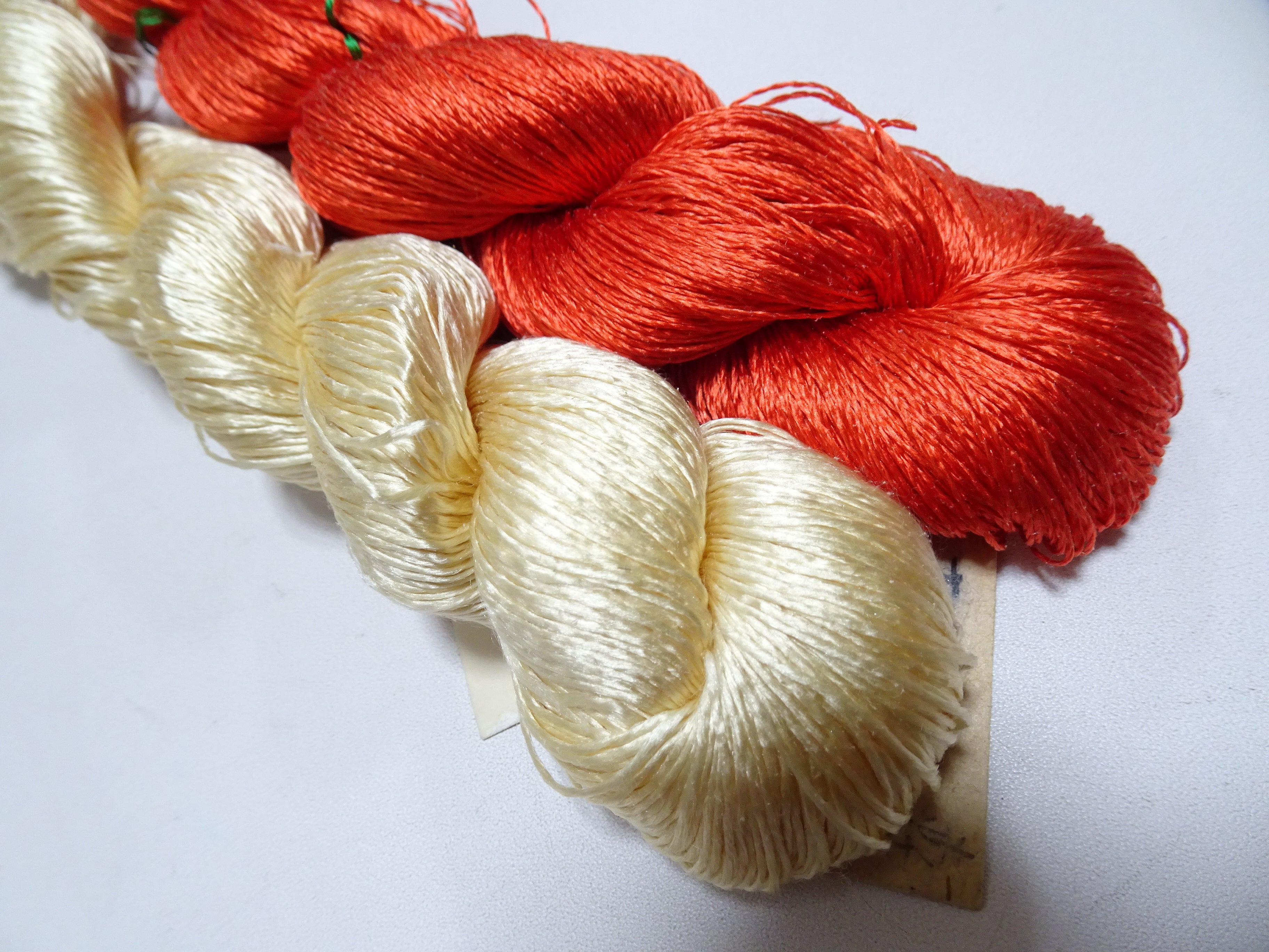 Japanese Vintage Twisted Silk Thread 2sets Embroidery 18393