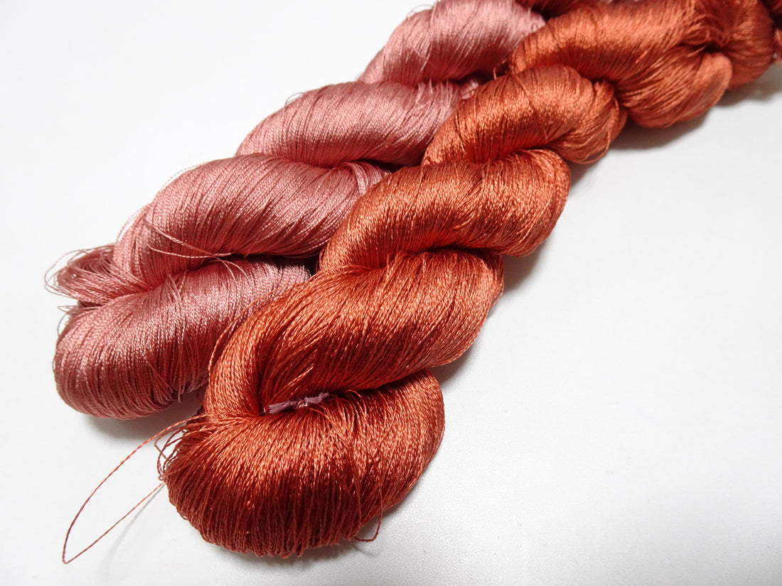 Japanese Vintage Twisted Silk Thread 2sets Embroidery 17356