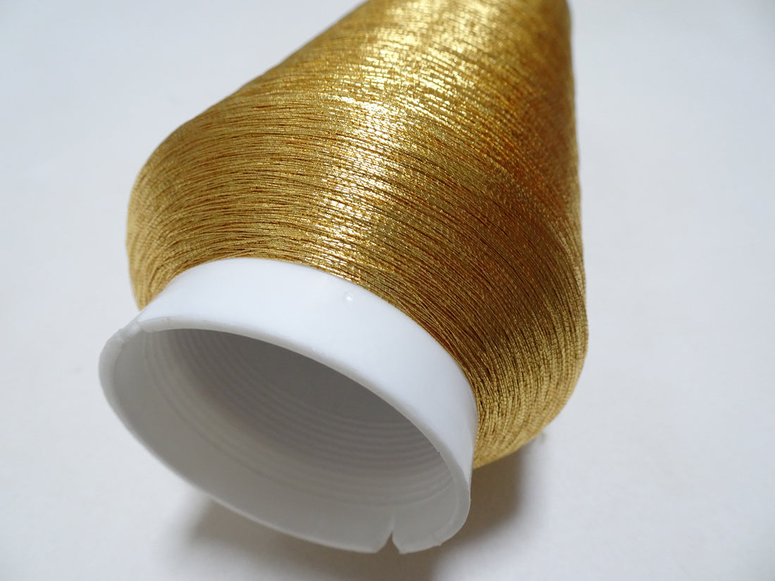 Japanese vintage high class gold leaf thread 128 embroidery  5000M  0.16mm