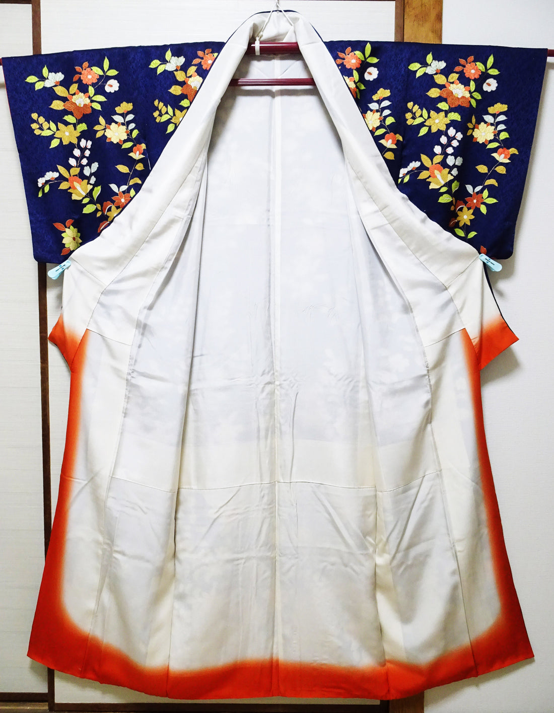 Japanese Kimono Silk Homongi Luxurious Floral Pattern 18100