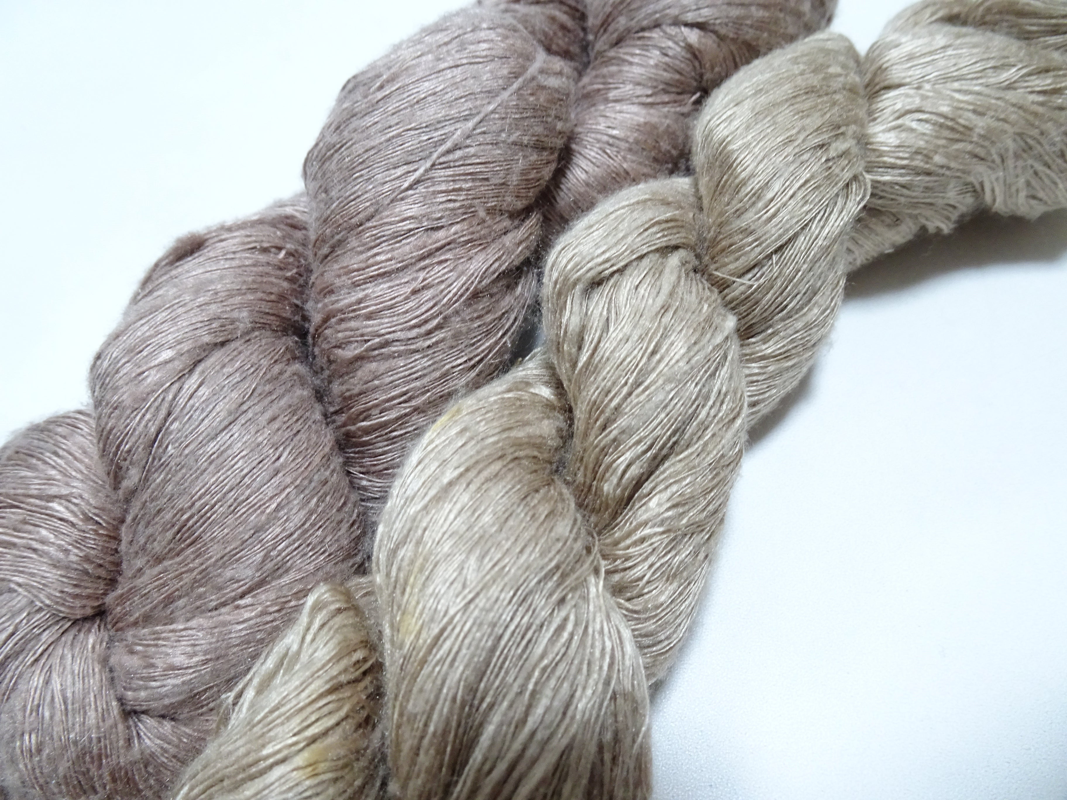 Japanese Vintage Mawata Tsumugi Fine Quality Silk Thread 2sets embroidery & Weave 17037