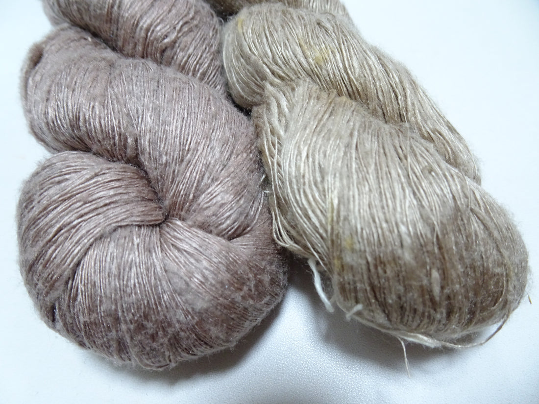 Japanese Vintage Mawata Tsumugi Fine Quality Silk Thread 2sets embroidery & Weave 17037