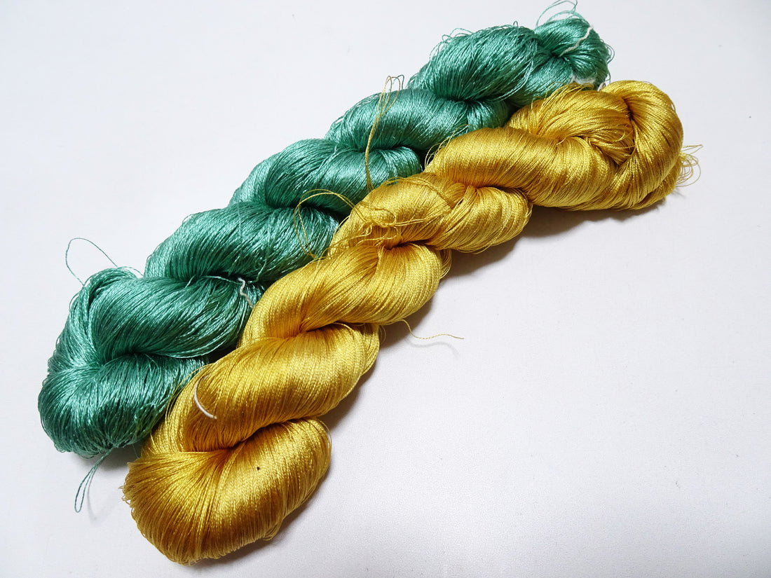 Japanese Vintage Twisted Silk Thread 2sets Embroidery 17357