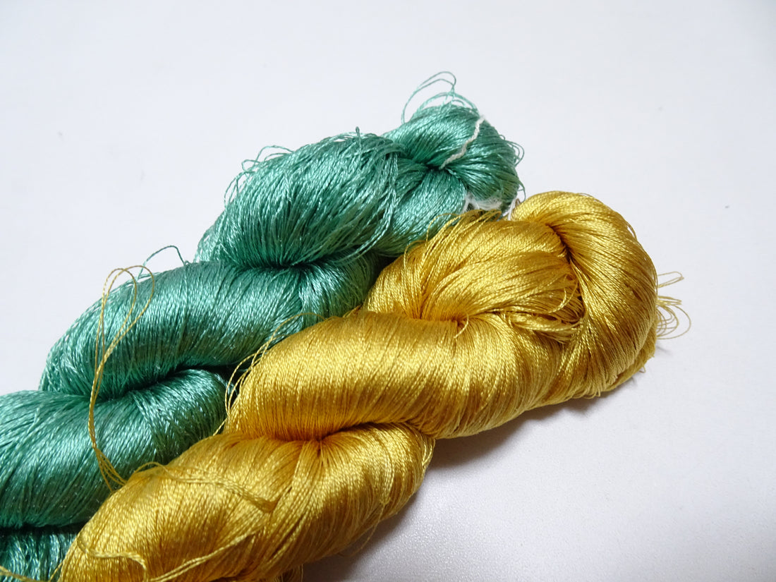 Japanese Vintage Twisted Silk Thread 2sets Embroidery 17357