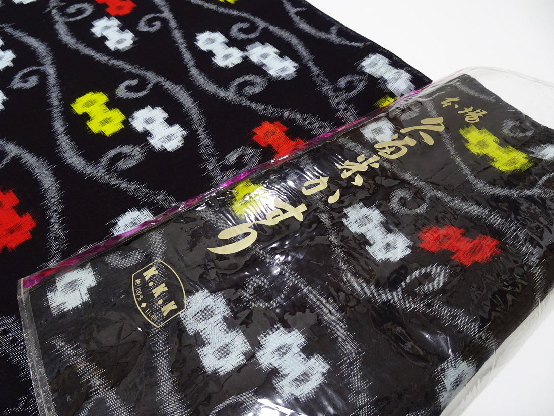 Japanese Vintage Cotton Bolts Kurume Kasuri  13732