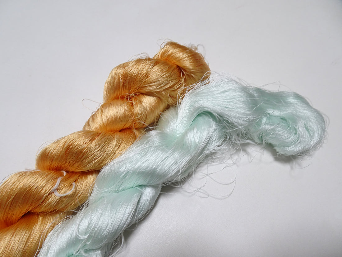 Japanese vintage silk thread 2sets embroidery 9018