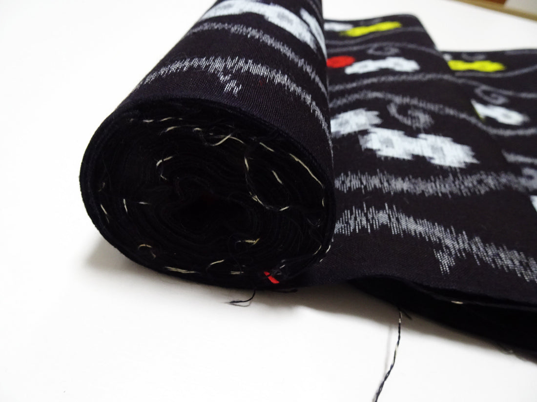 Japanese Vintage Cotton Bolts Kurume Kasuri  13732